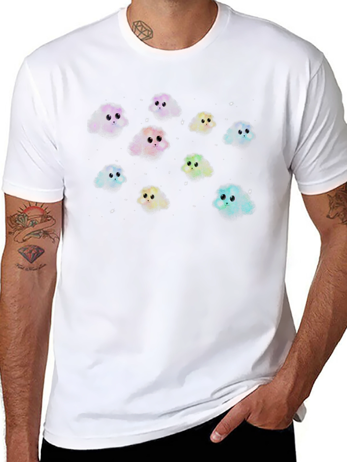Galaxy Creature T-Shirt - Black Cotton Blend