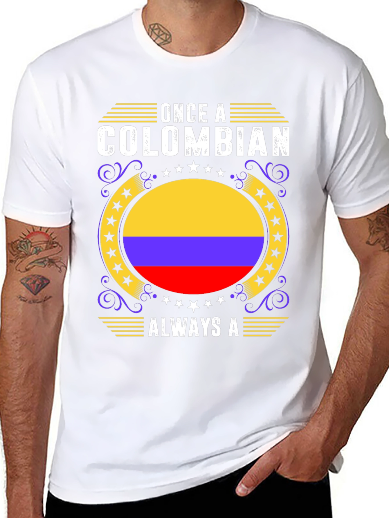 Colombian Pride T-Shirt - Once A Colombian Always A