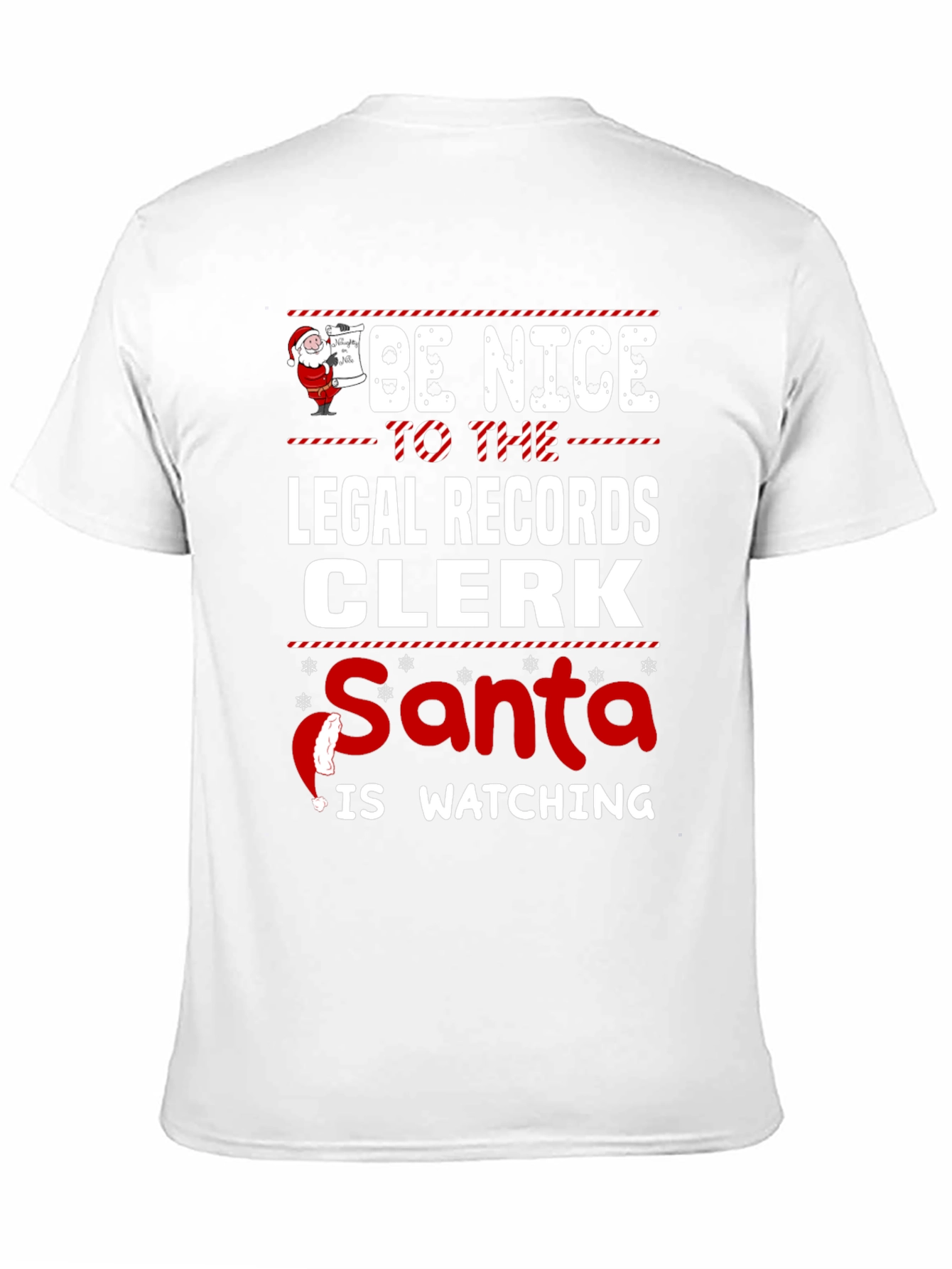 Funny Legal Records Clerk Christmas T-Shirt