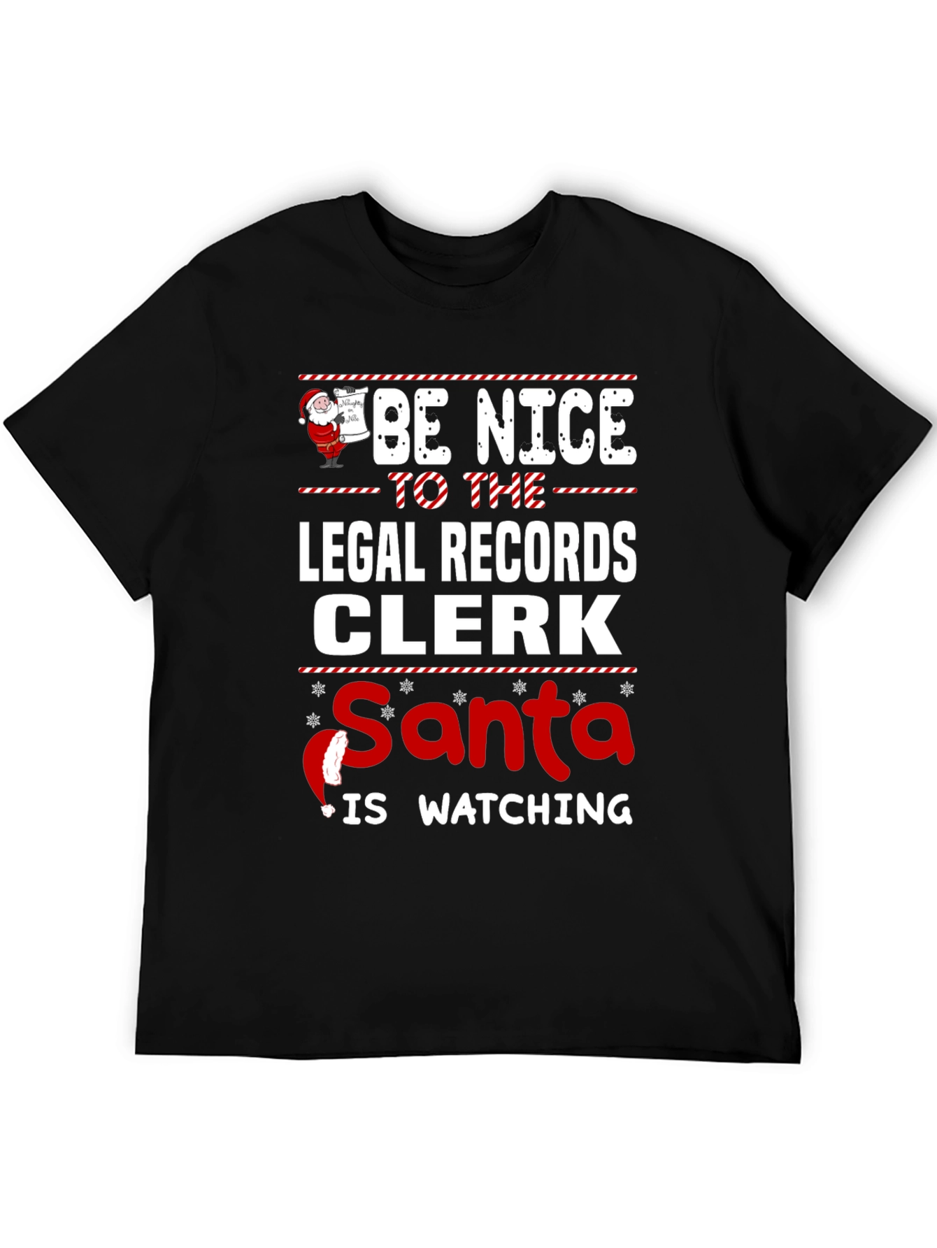 Funny Legal Records Clerk Christmas T-Shirt