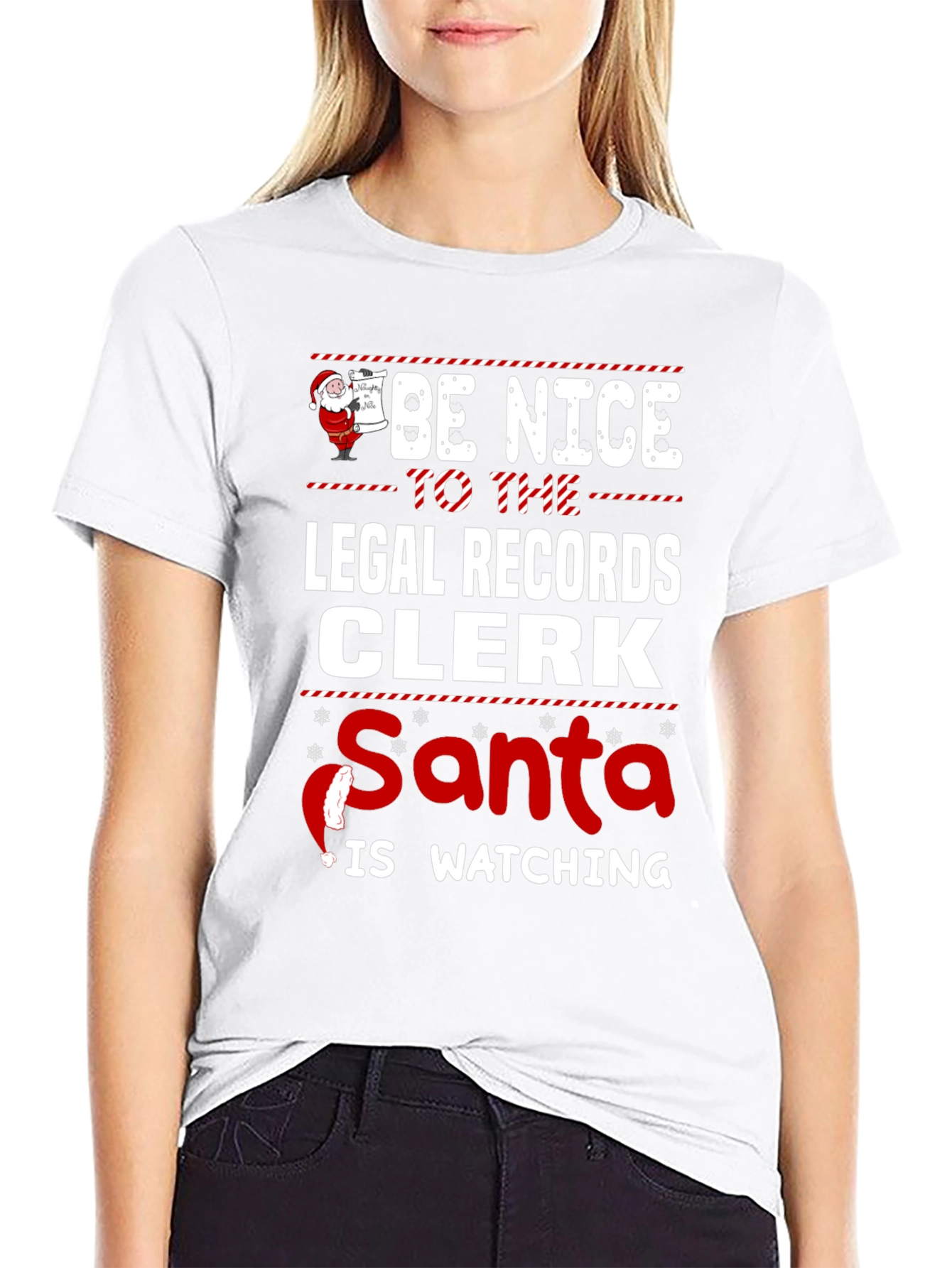 Funny Legal Records Clerk Christmas T-Shirt