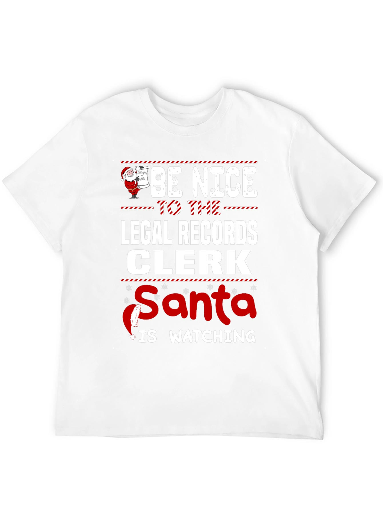 Funny Legal Records Clerk Christmas T-Shirt