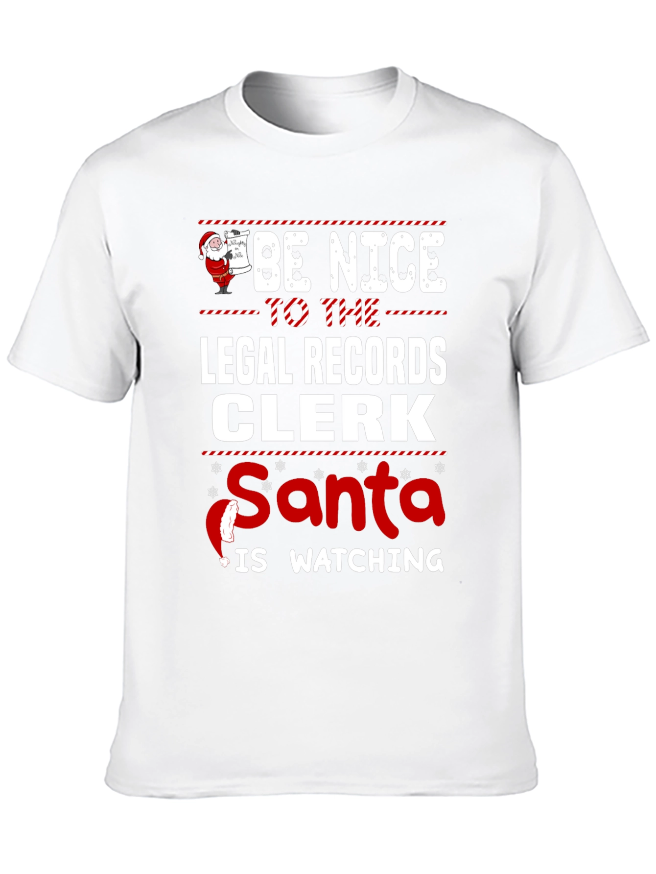 Funny Legal Records Clerk Christmas T-Shirt