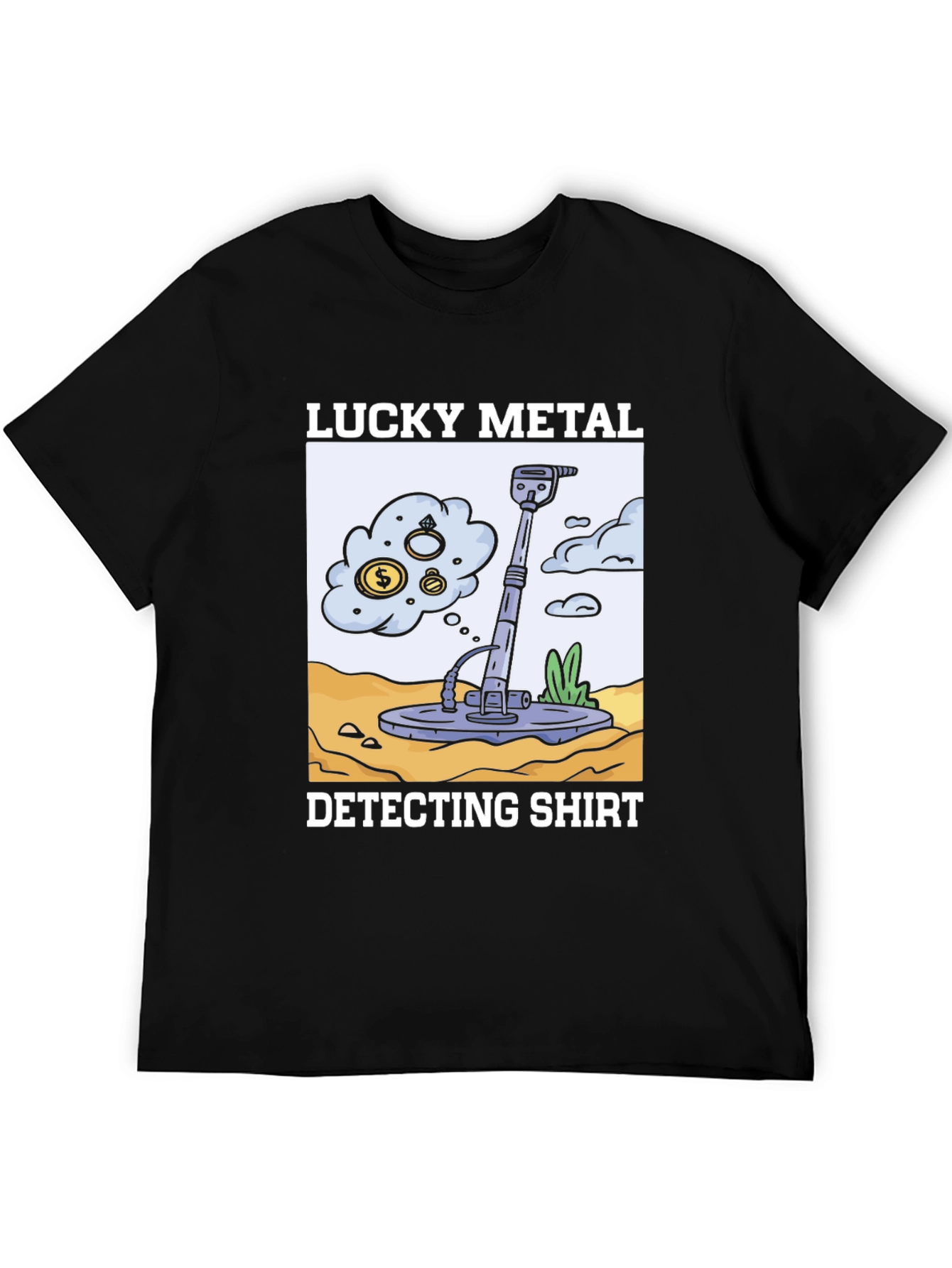 Lucky Metal Detecting Shirt - Treasure Hunter Tee