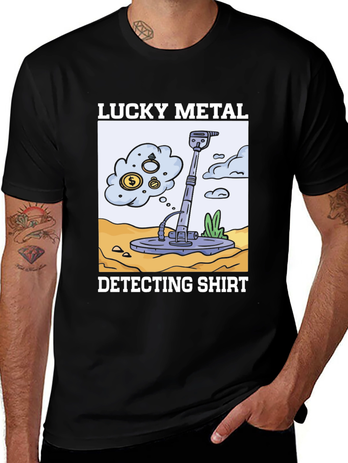Lucky Metal Detecting Shirt - Treasure Hunter Tee