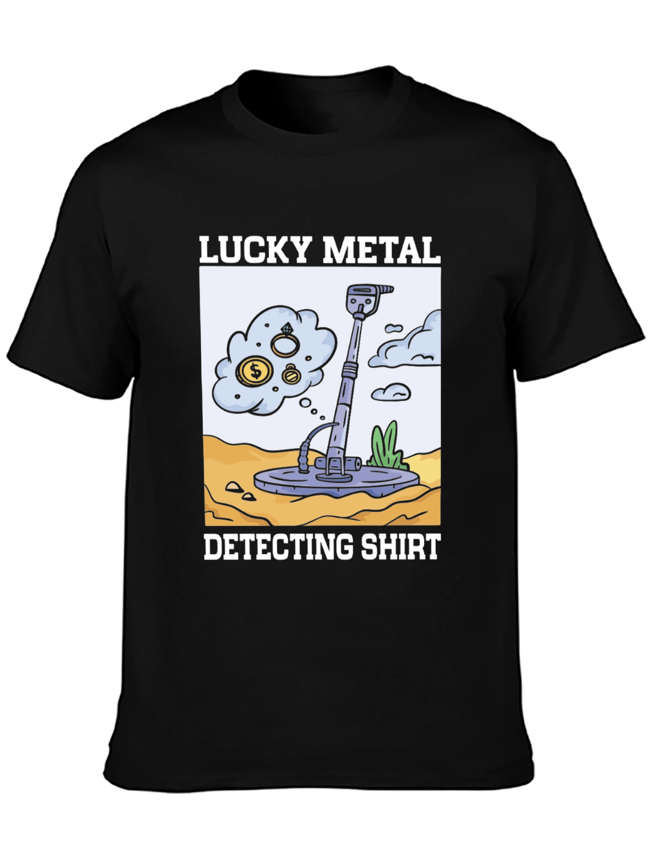 Lucky Metal Detecting Shirt - Treasure Hunter Tee