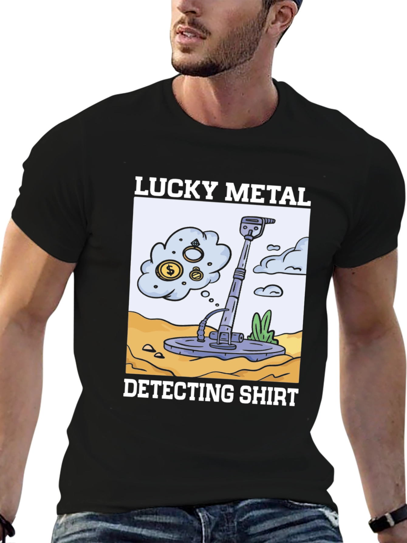 Lucky Metal Detecting Shirt - Treasure Hunter Tee