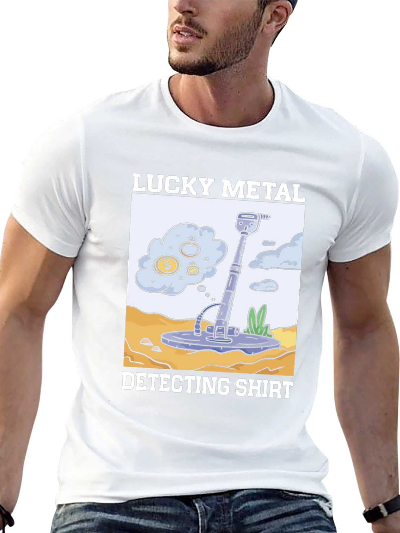 Lucky Metal Detecting Shirt - Treasure Hunter Tee