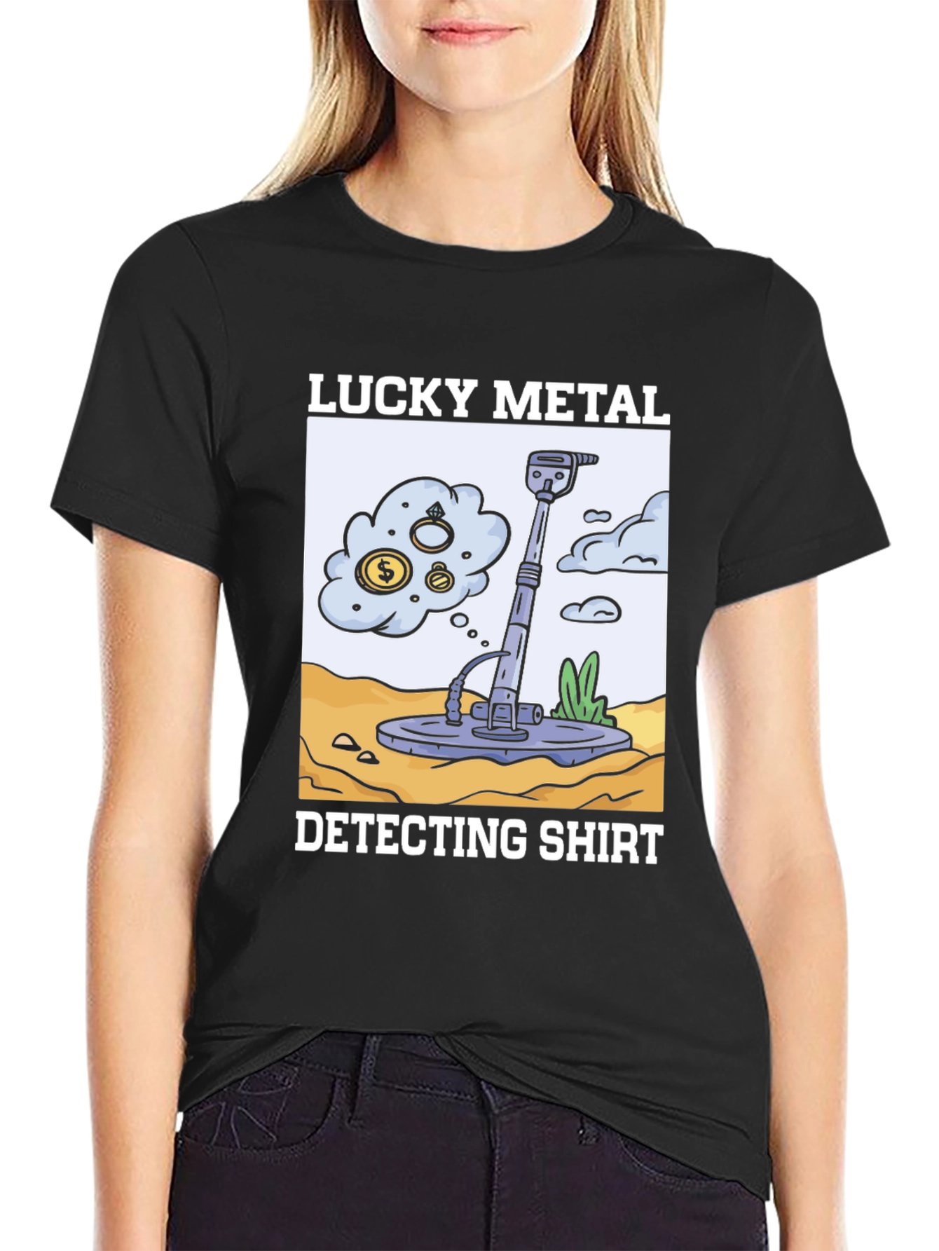 Lucky Metal Detecting Shirt - Treasure Hunter Tee