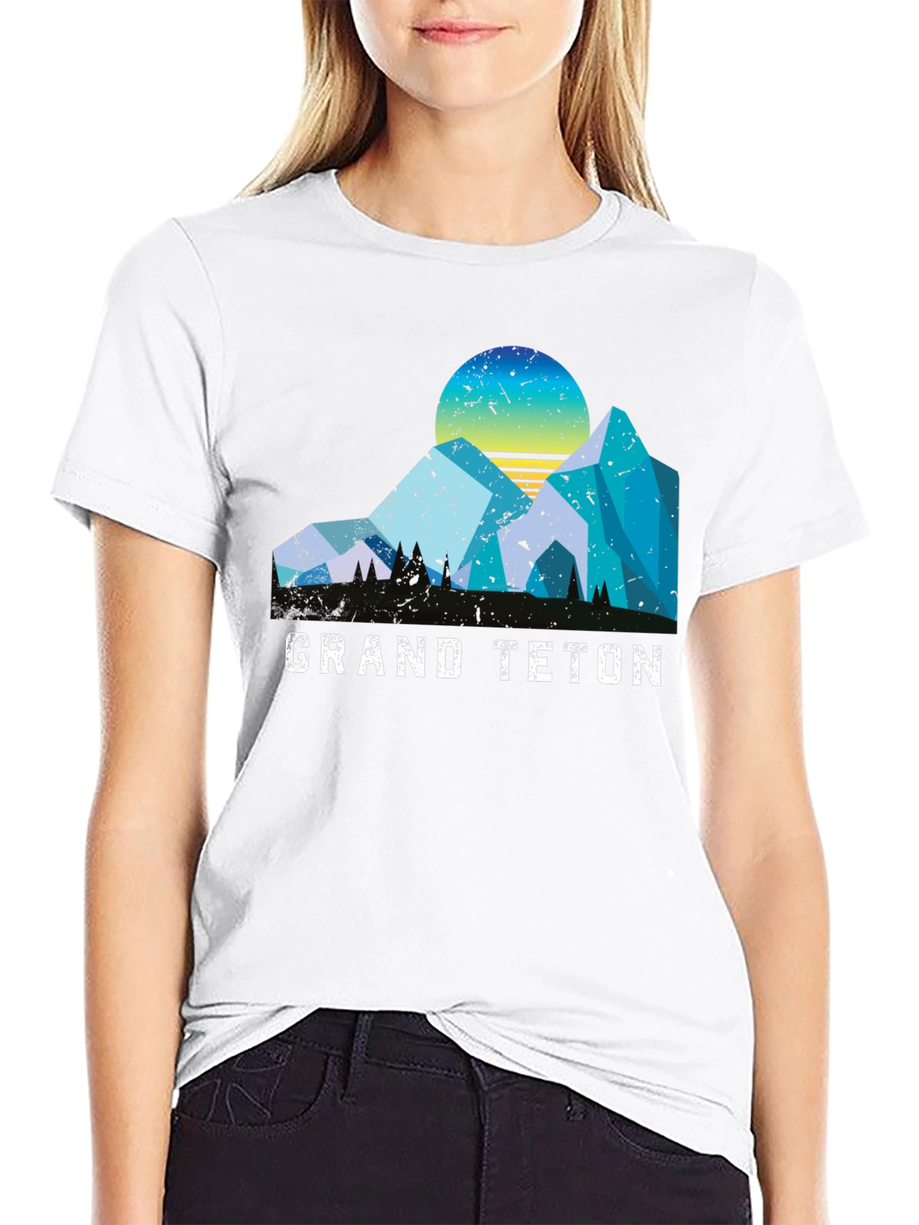 Grand Teton Graphic Tee - Retro Mountain Shirt