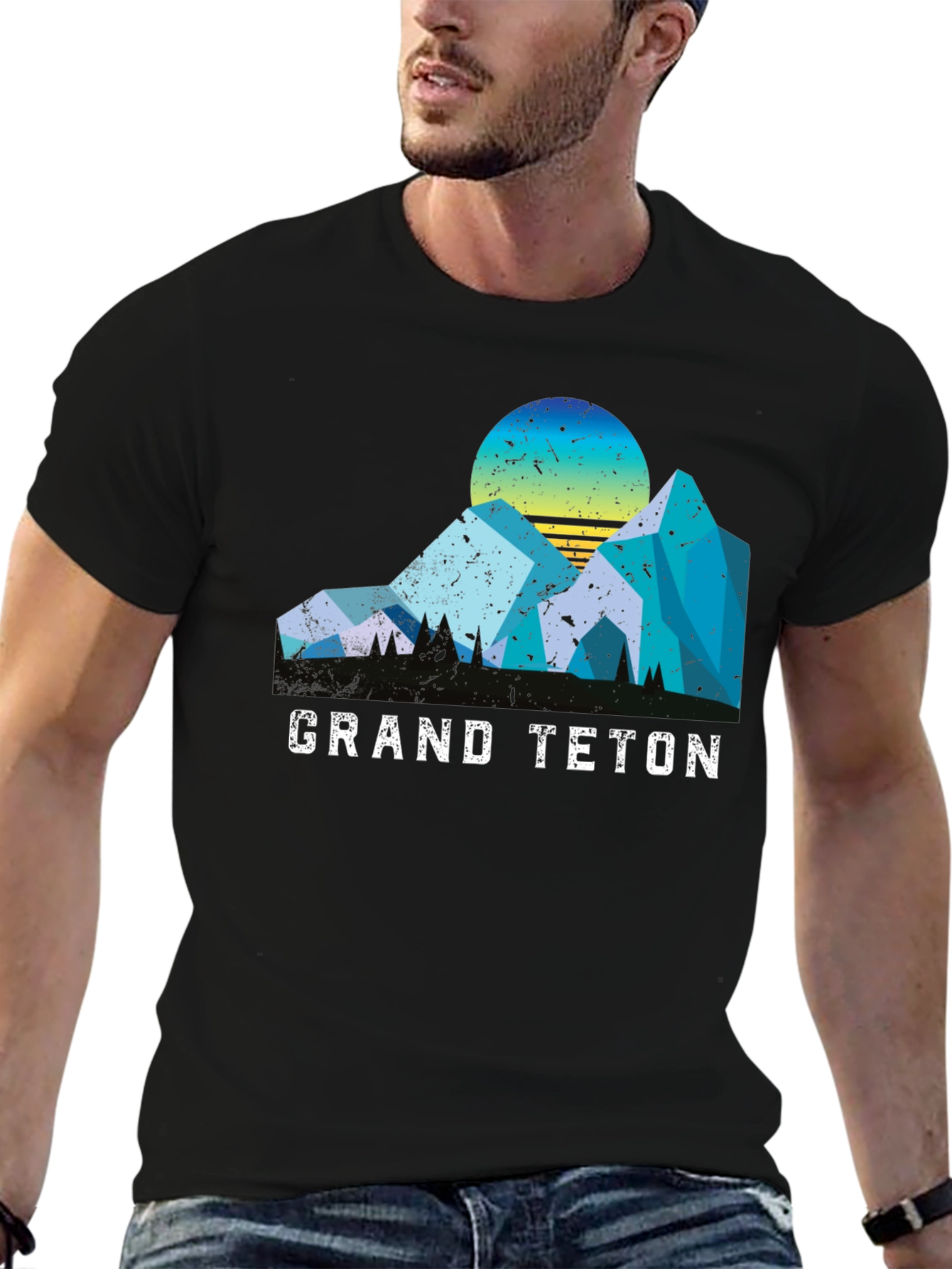 Grand Teton Graphic Tee - Retro Mountain Shirt