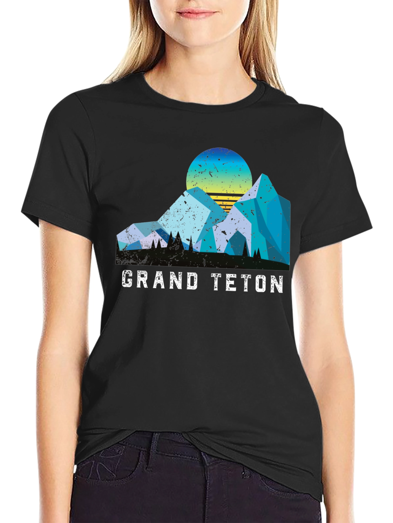 Grand Teton Graphic Tee - Retro Mountain Shirt