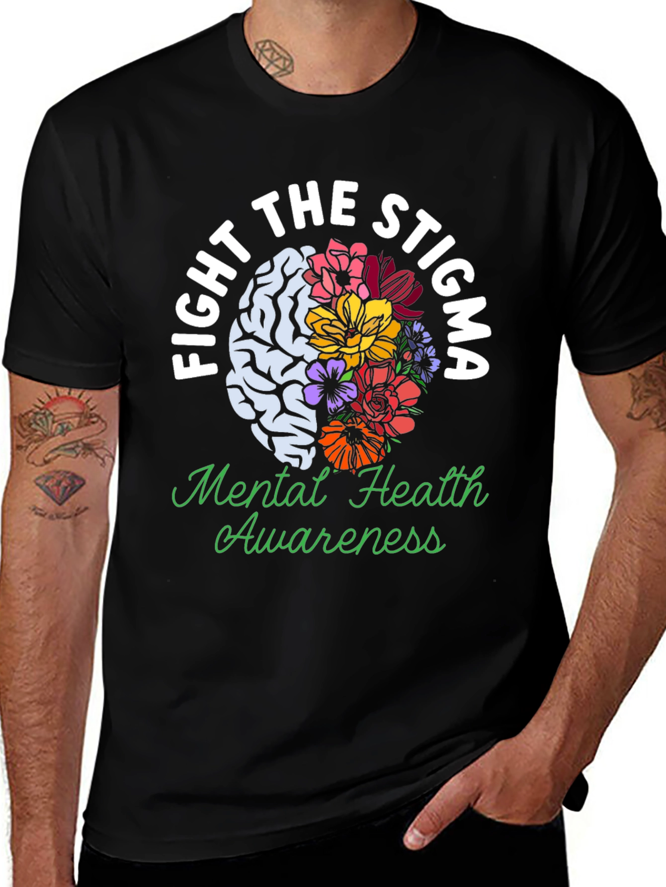 Fight The Stigma Mental Health Awareness T-Shirt