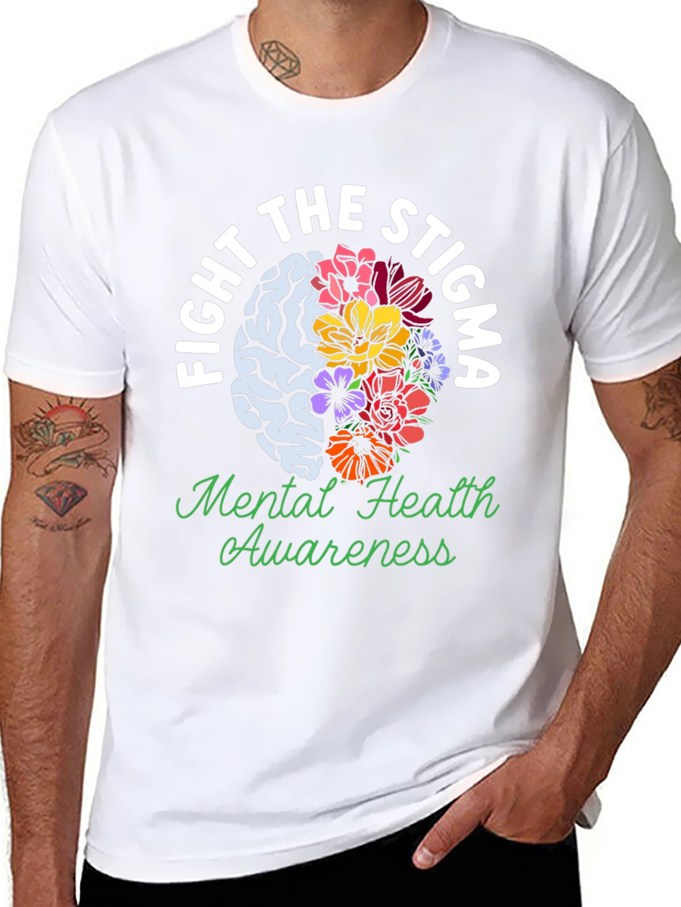 Fight The Stigma Mental Health Awareness T-Shirt