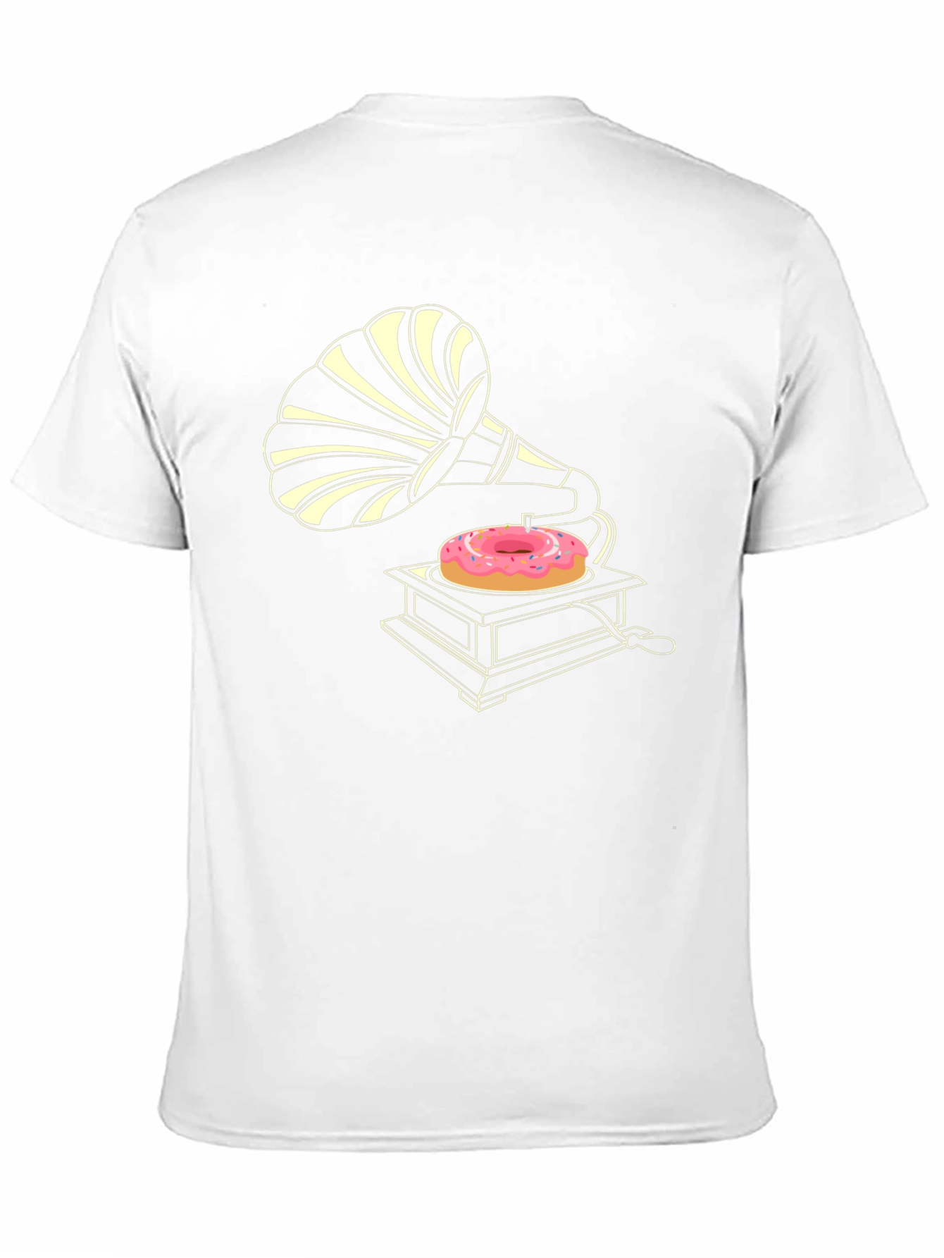 Retro Donut Gramophone T-Shirt