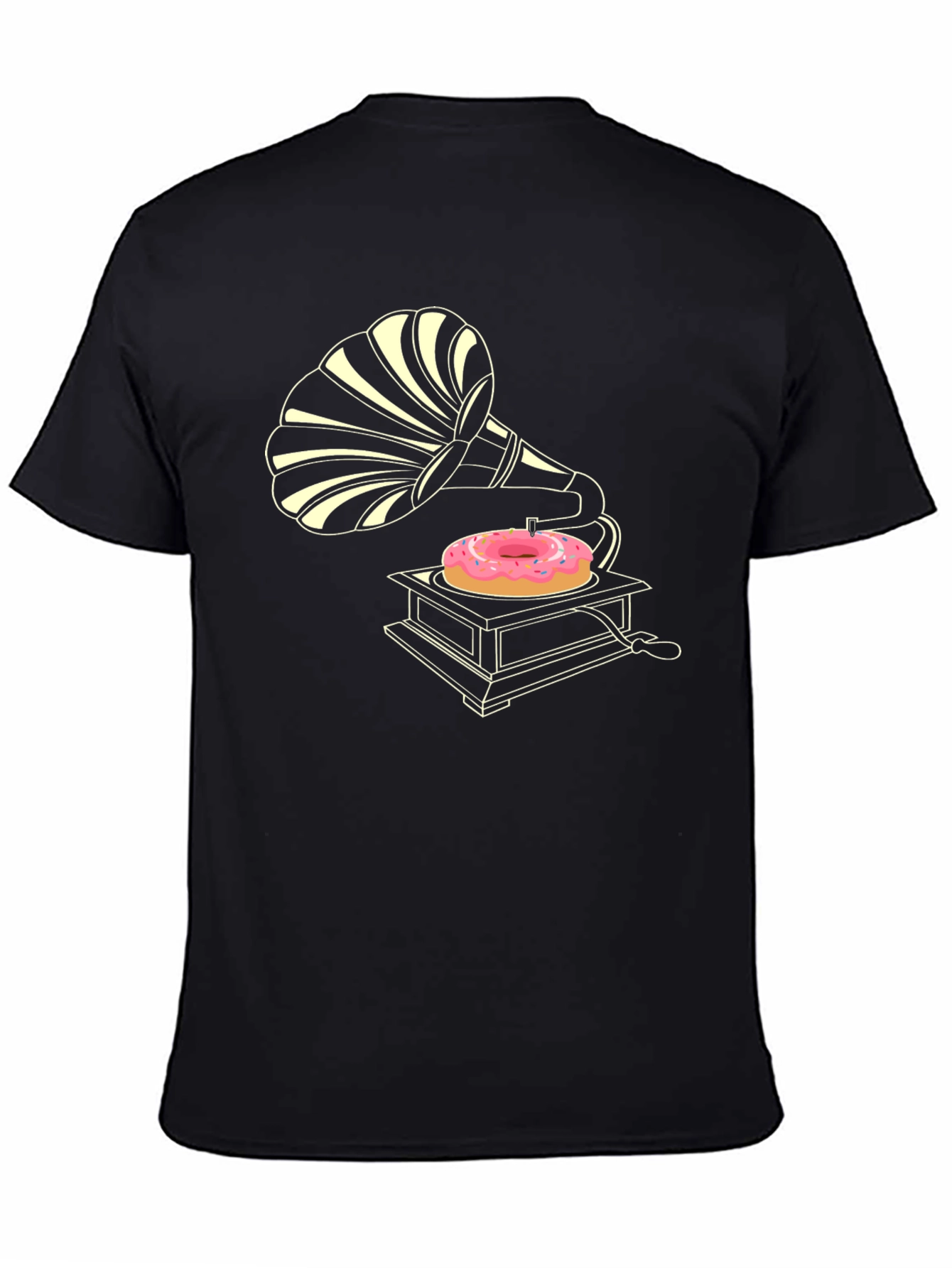 Retro Donut Gramophone T-Shirt