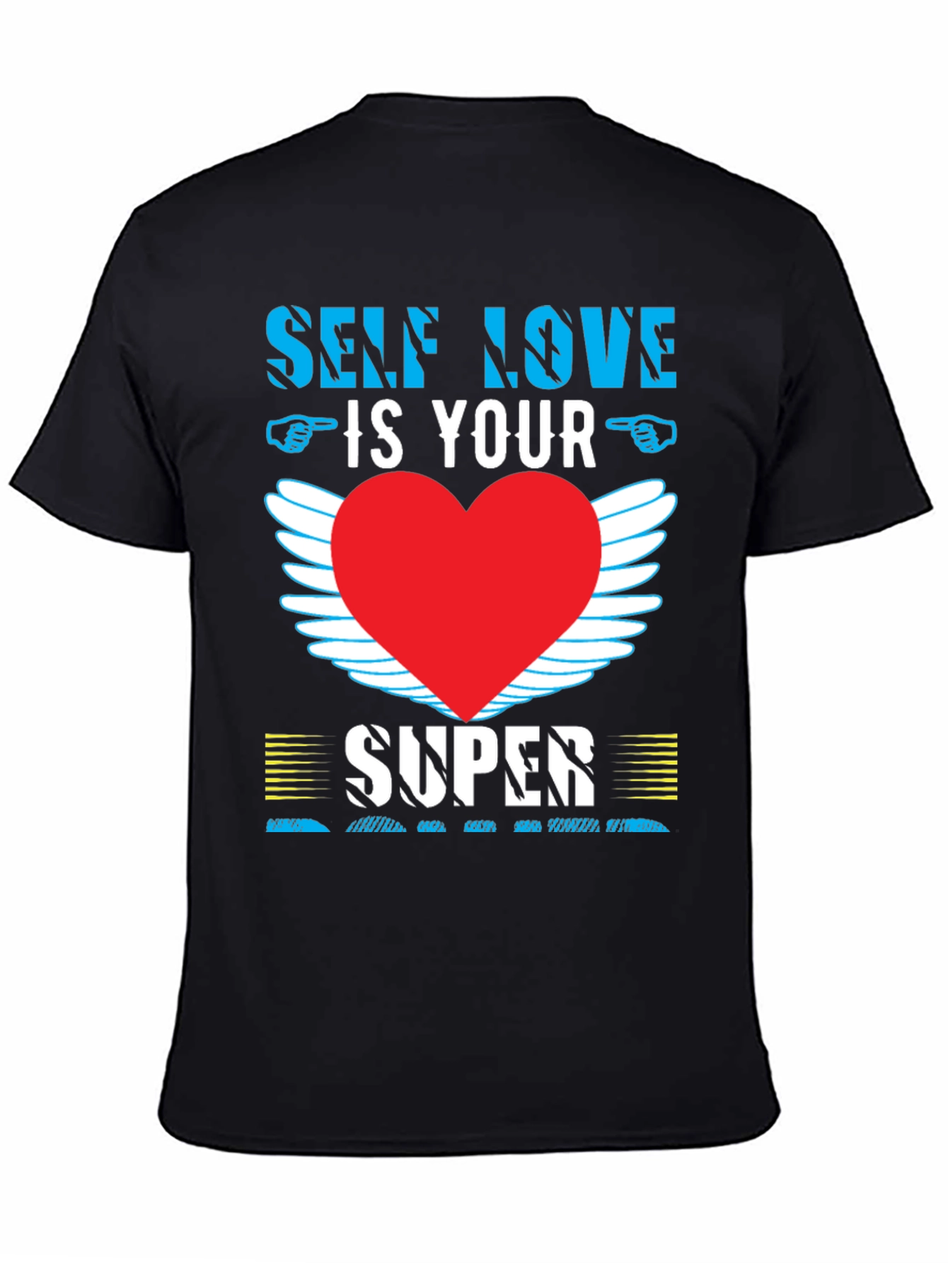 Self Love T-Shirt with Heart Wings