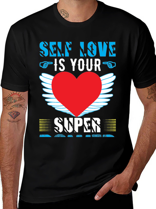 Self Love T-Shirt with Heart Wings