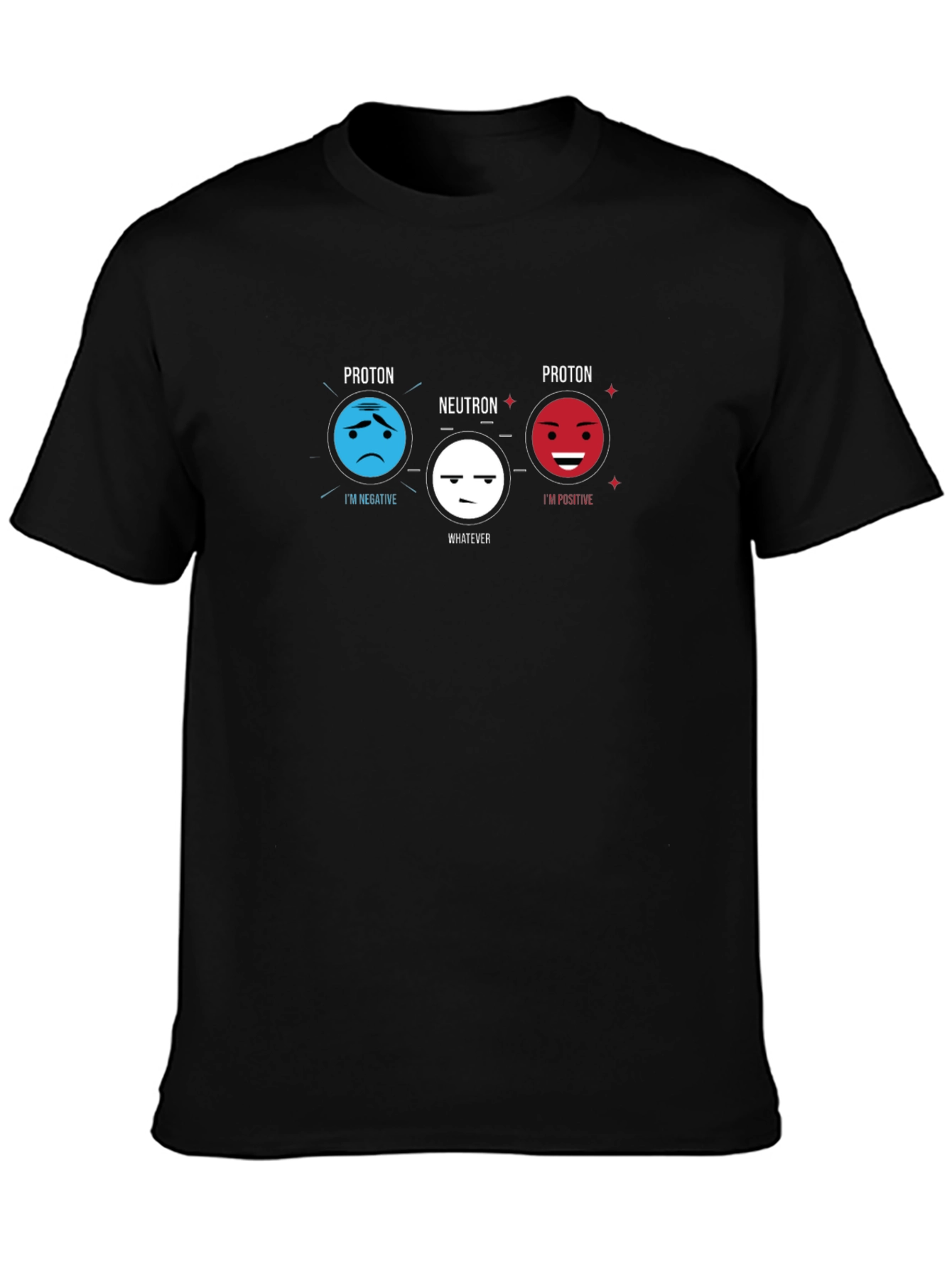 Science Humor T-Shirt - Proton Neutron Design