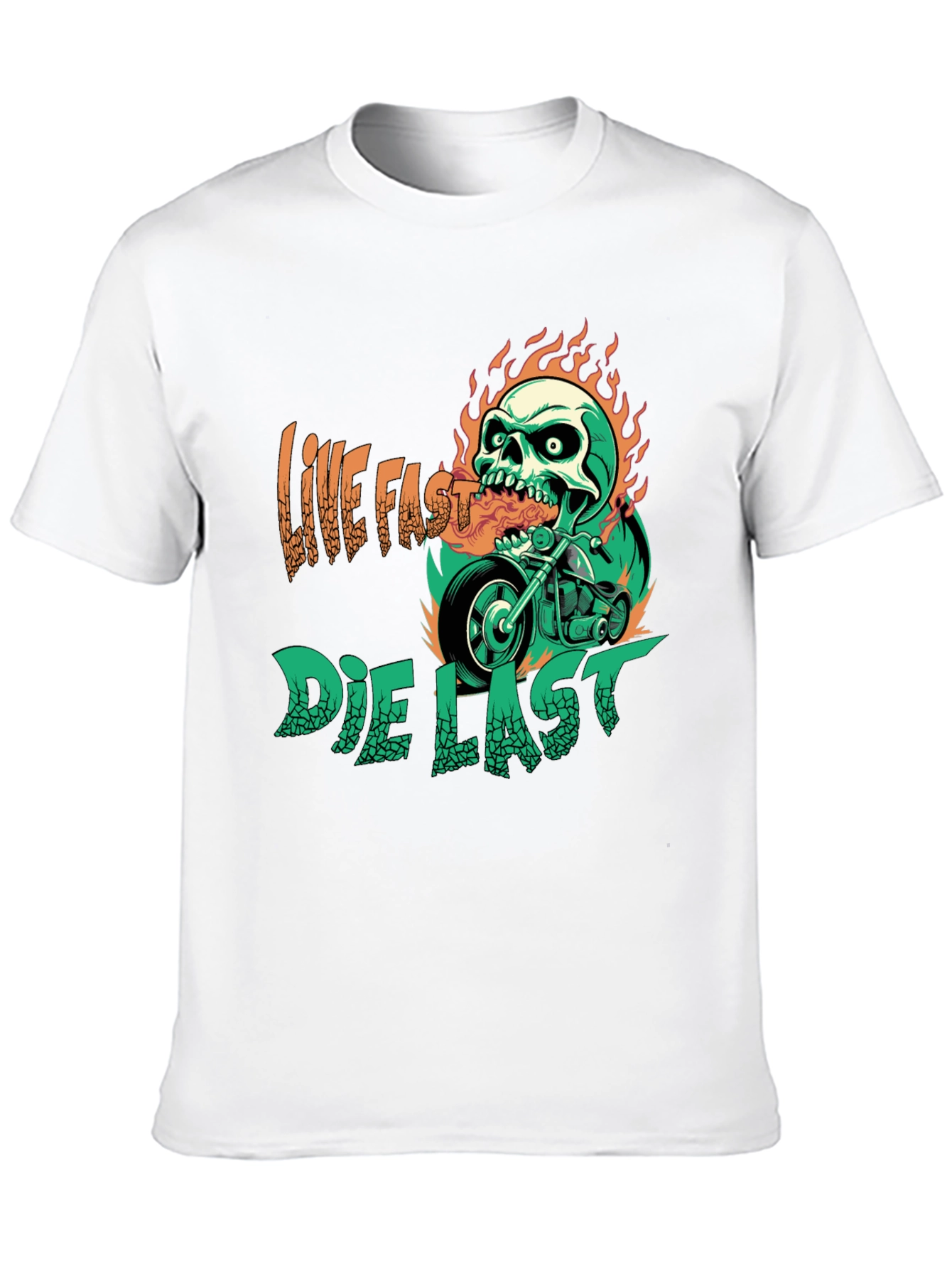 Live Fast Die Last Graphic T-Shirt