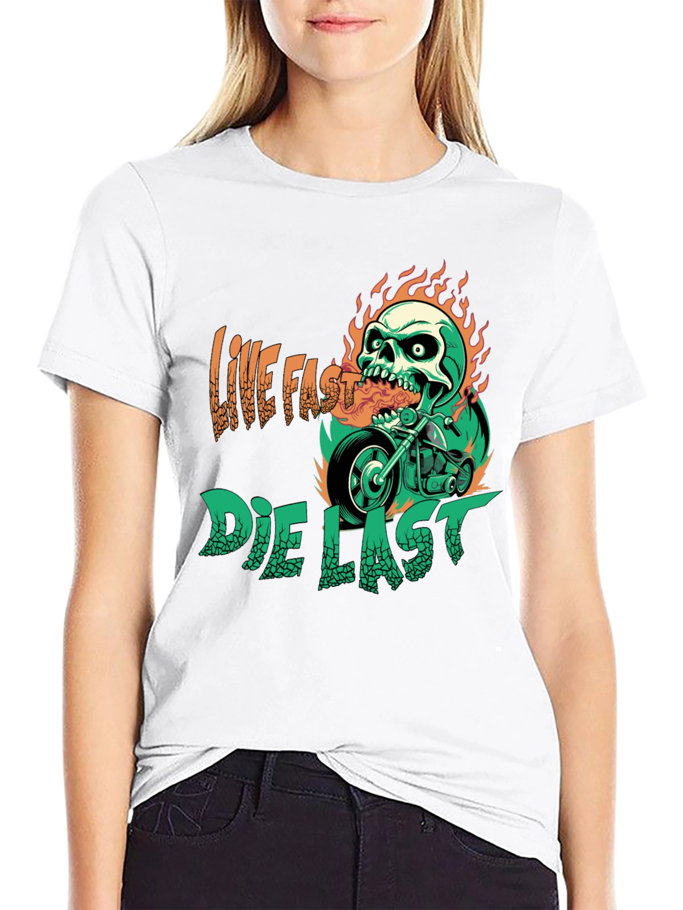 Live Fast Die Last Graphic T-Shirt