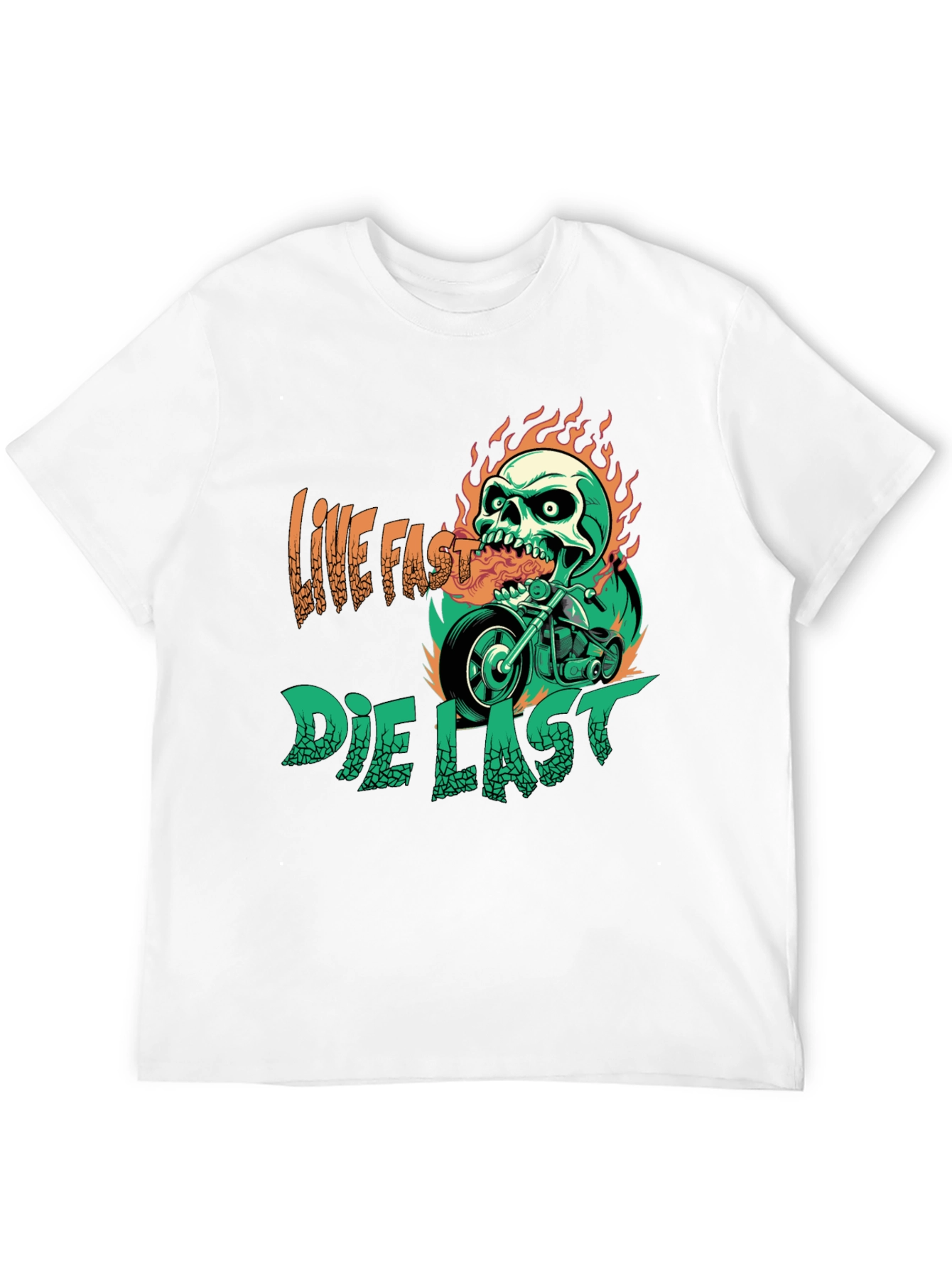 Live Fast Die Last Graphic T-Shirt