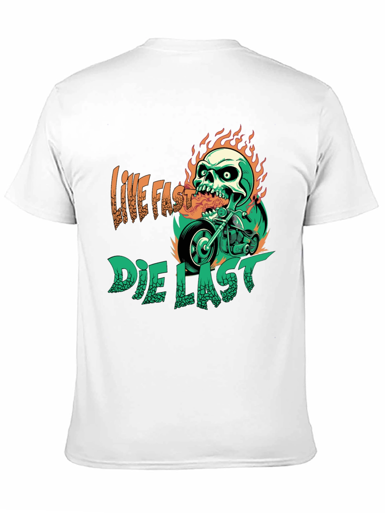 Live Fast Die Last Graphic T-Shirt