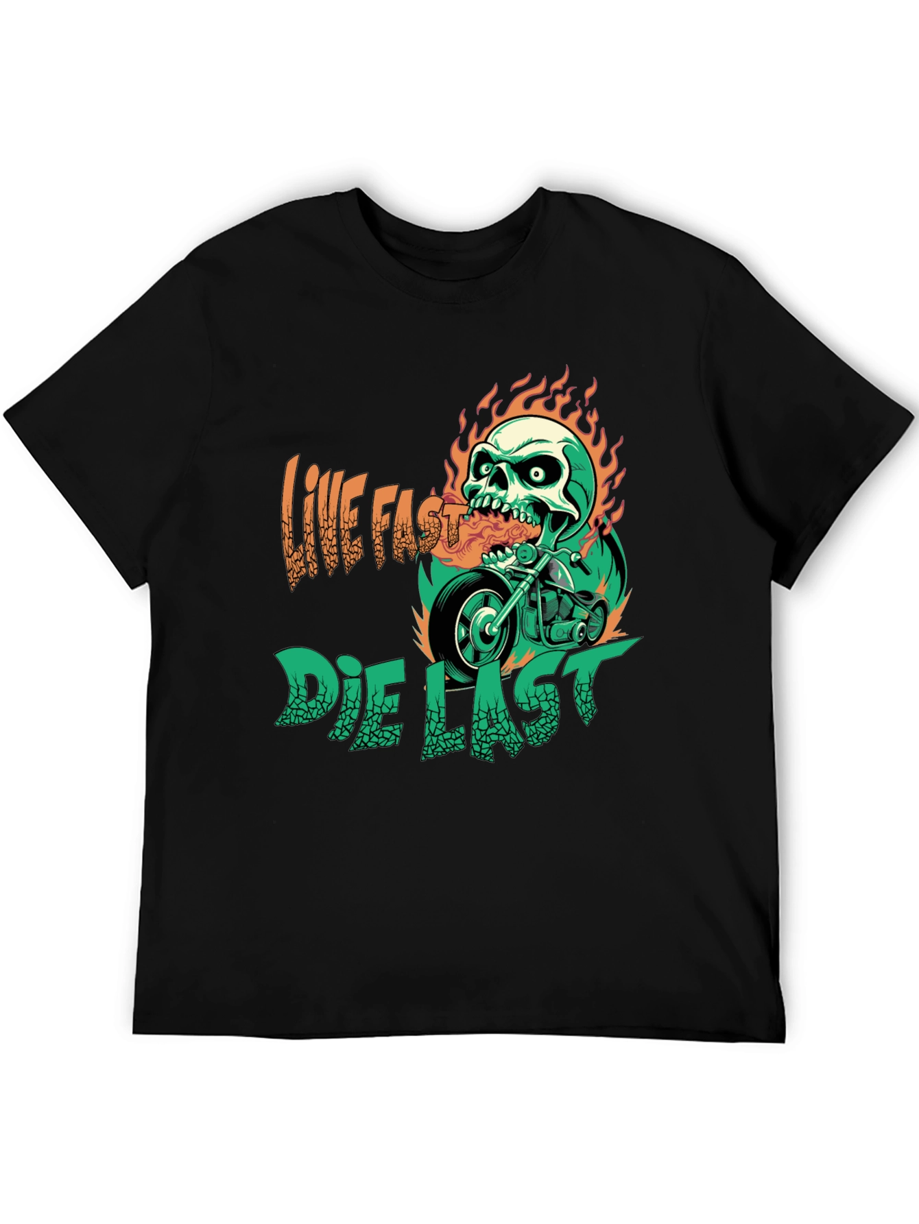 Live Fast Die Last Graphic T-Shirt
