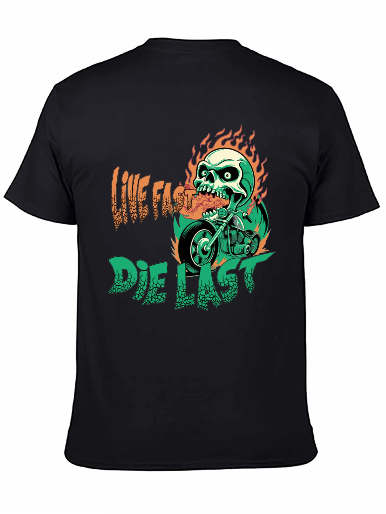 Live Fast Die Last Graphic T-Shirt