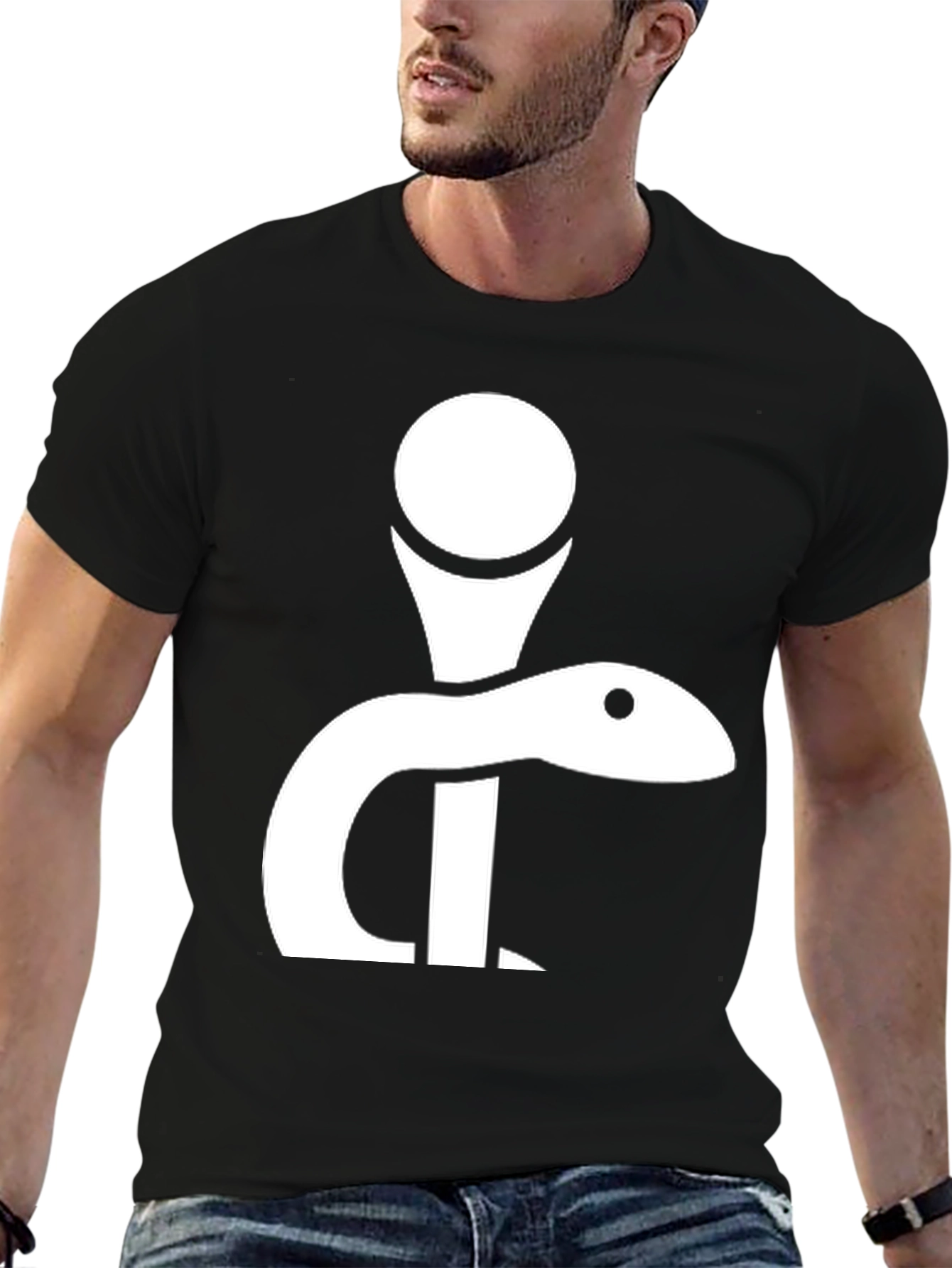 Snake and Golf Tee Graphic Tee