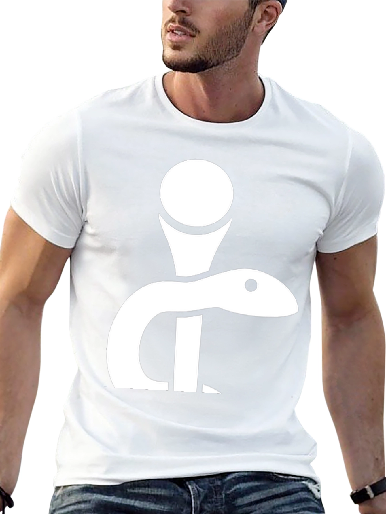 Snake and Golf Tee Graphic Tee