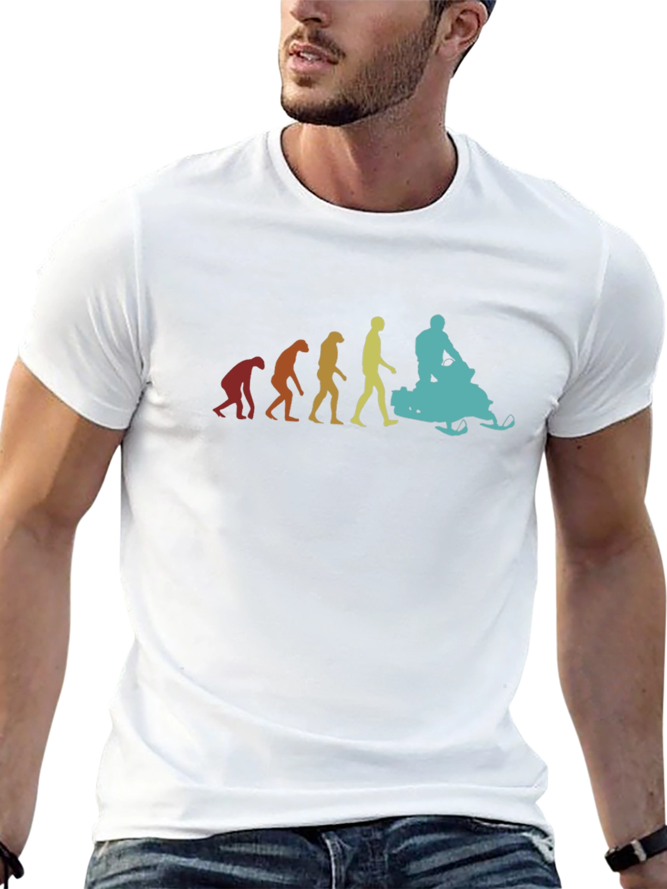 Evolution of Snowmobiling T-Shirt