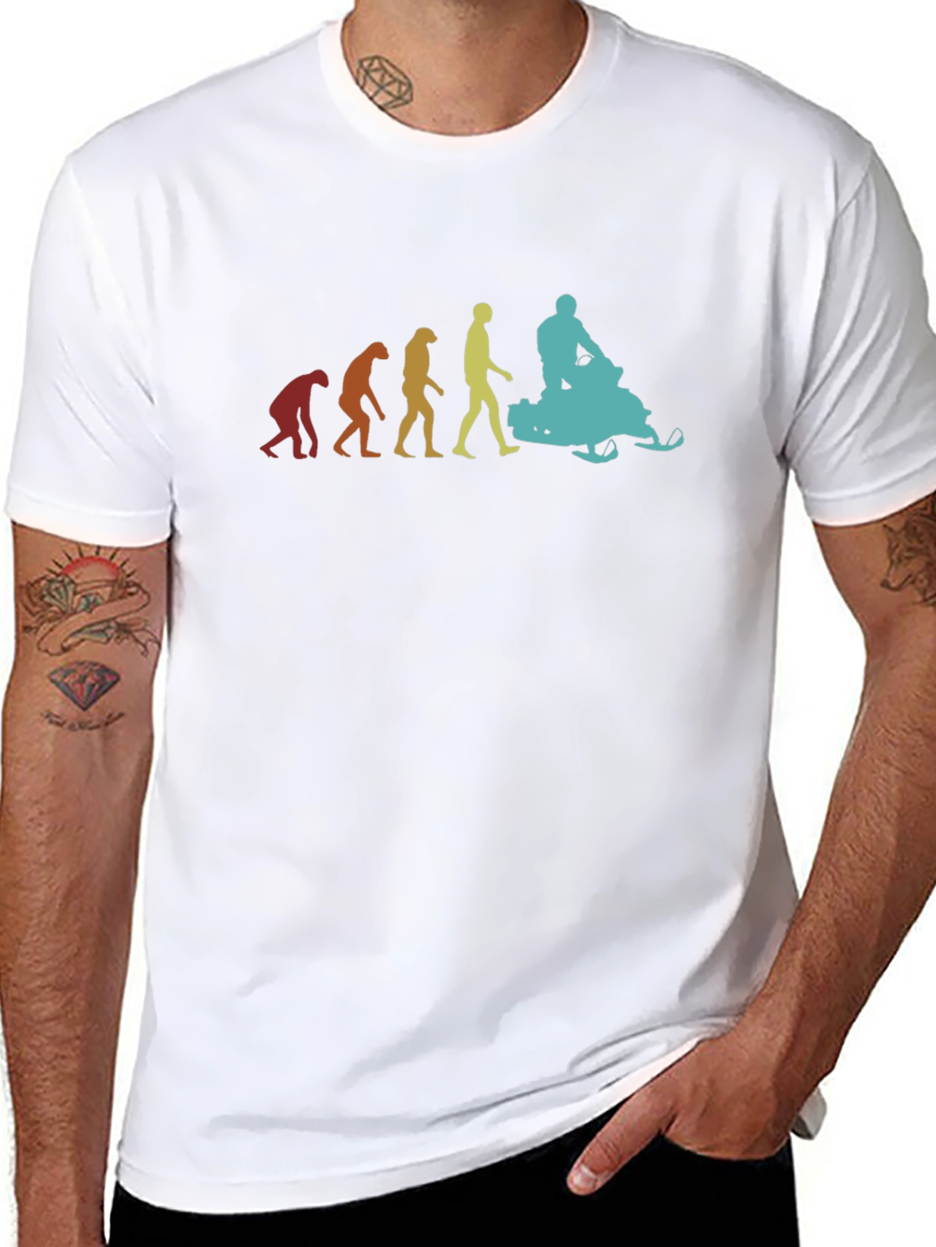 Evolution of Snowmobiling T-Shirt