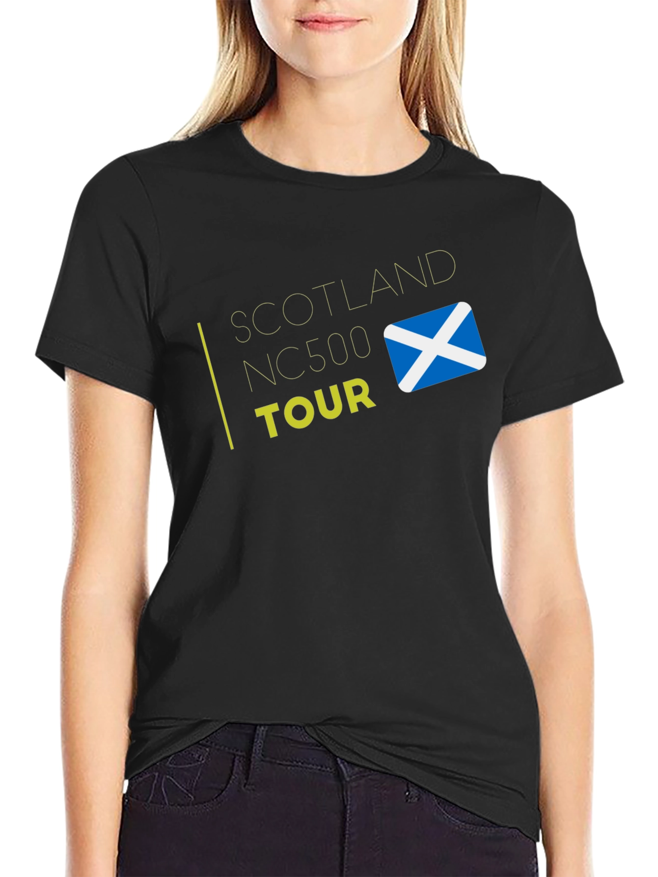 Scotland NC500 Tour Black T-Shirt