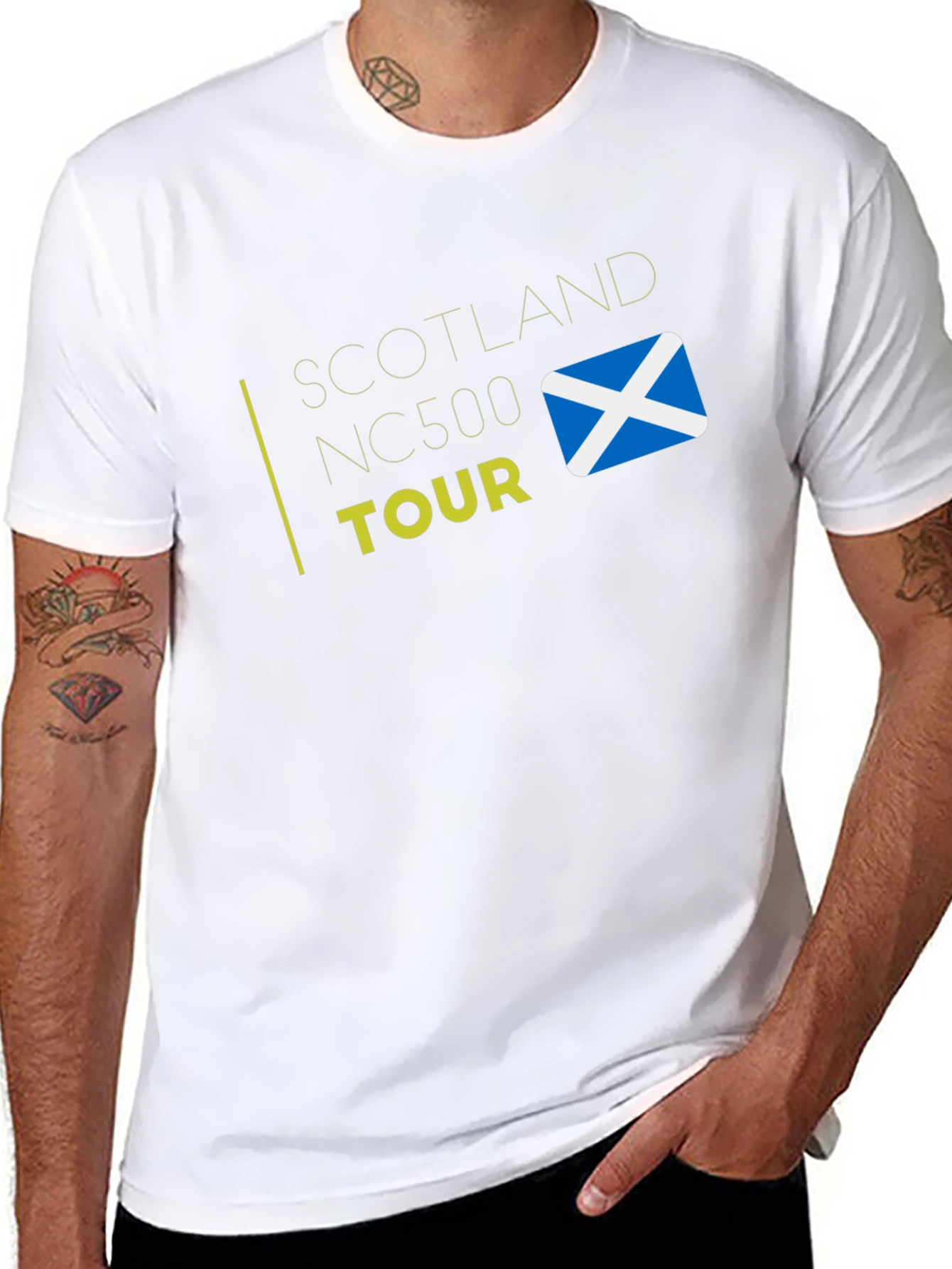 Scotland NC500 Tour Black T-Shirt