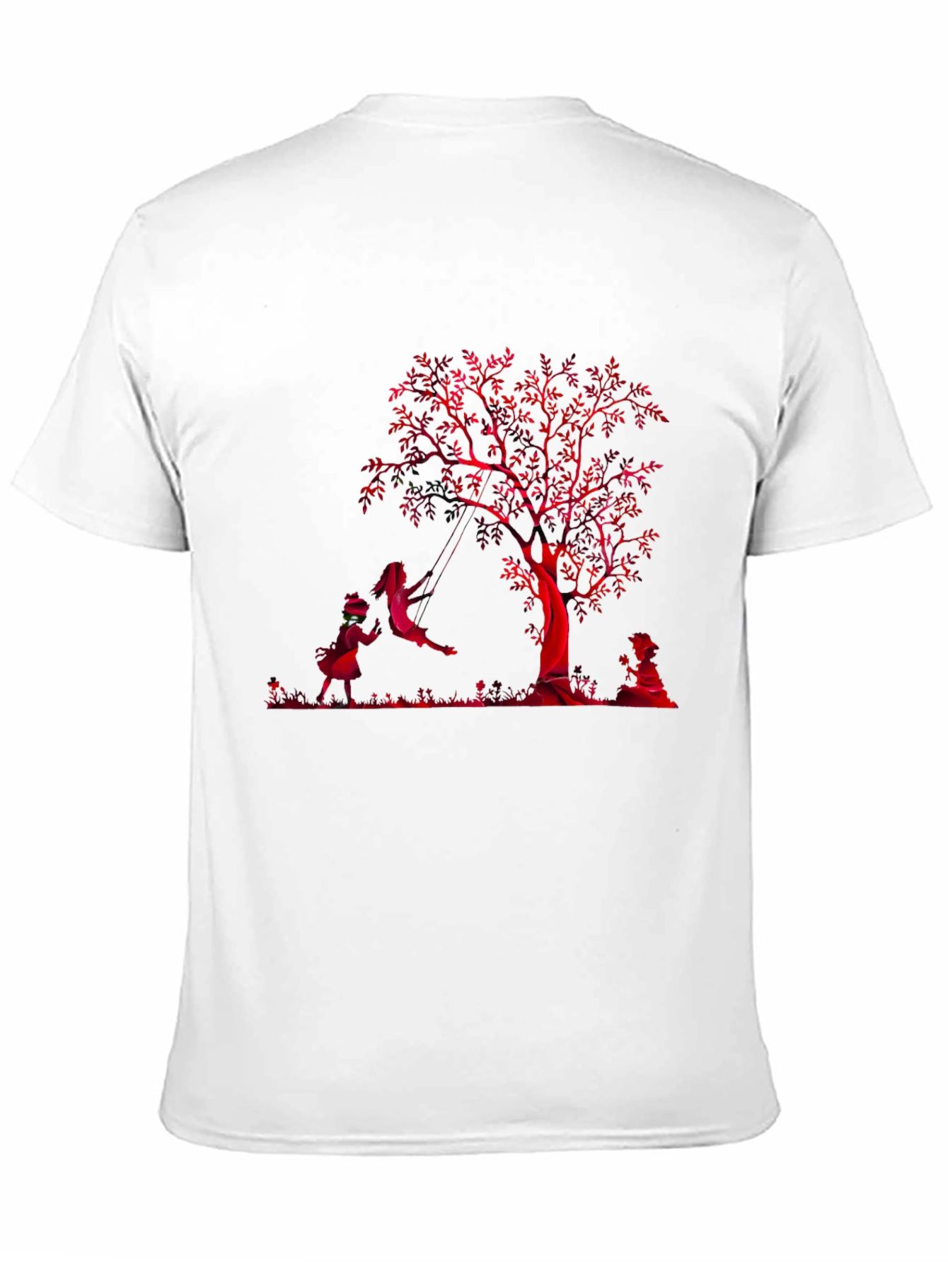 Red Tree Graphic Tee - Black