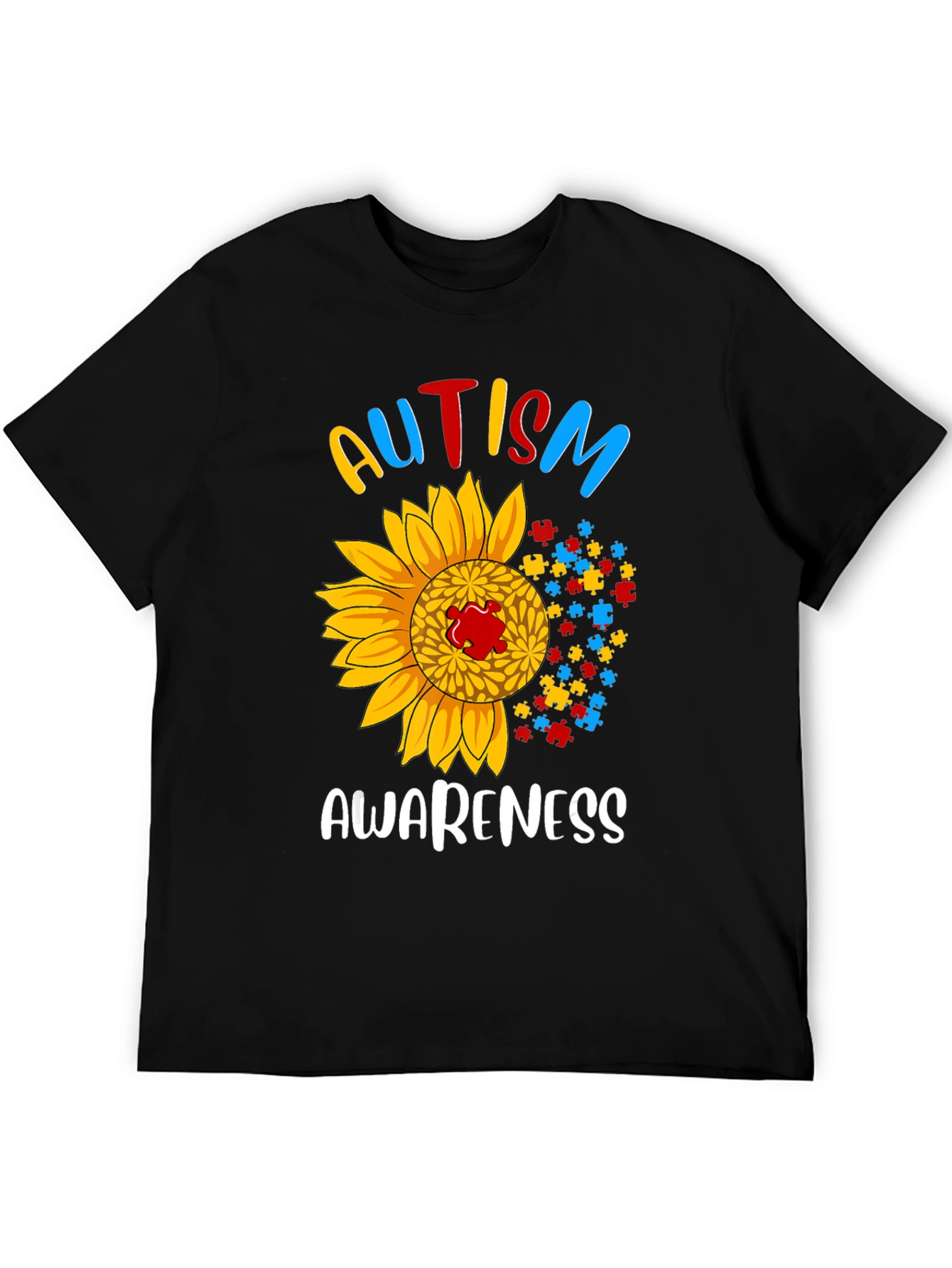 Autism Awareness Sunflower T-Shirt