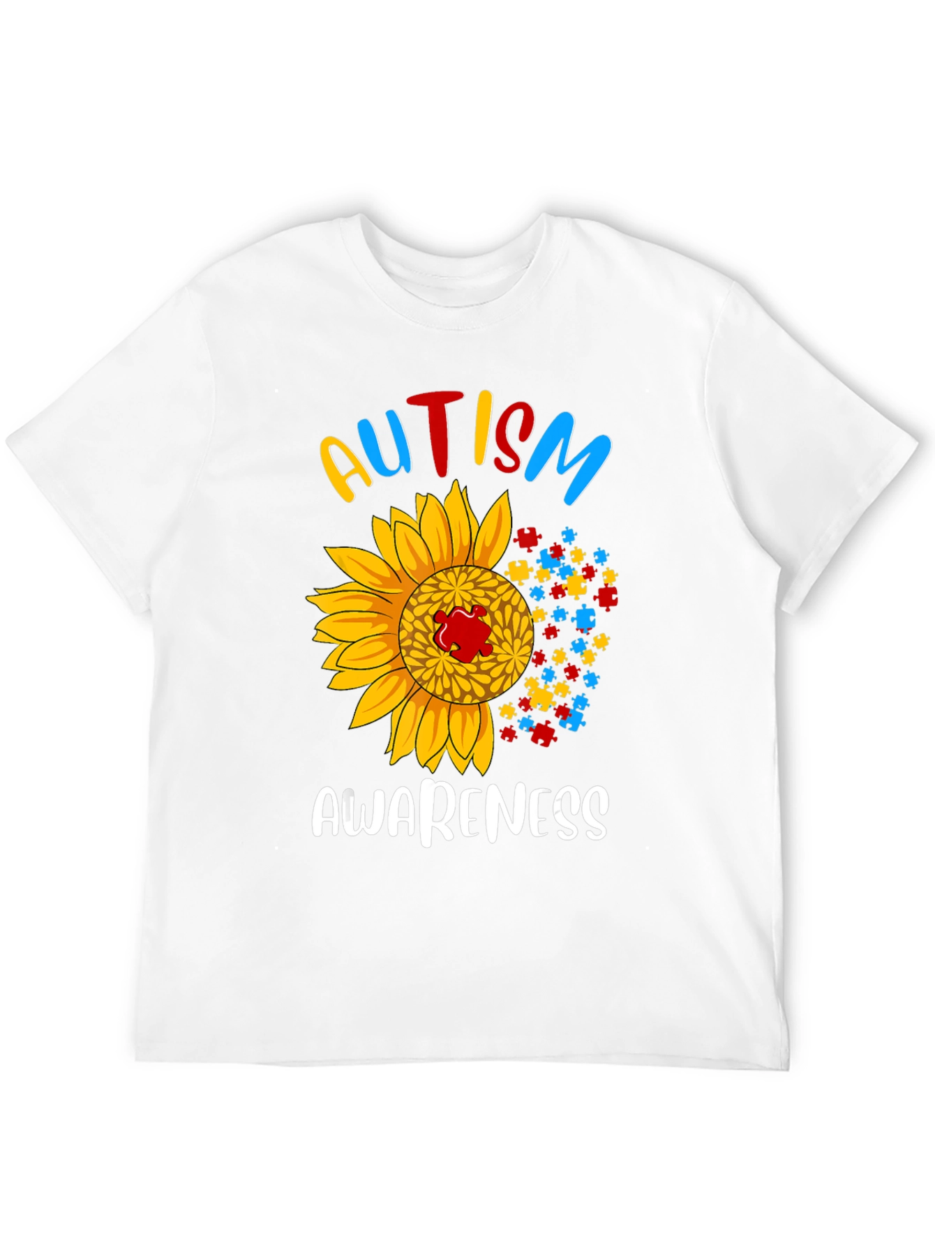 Autism Awareness Sunflower T-Shirt