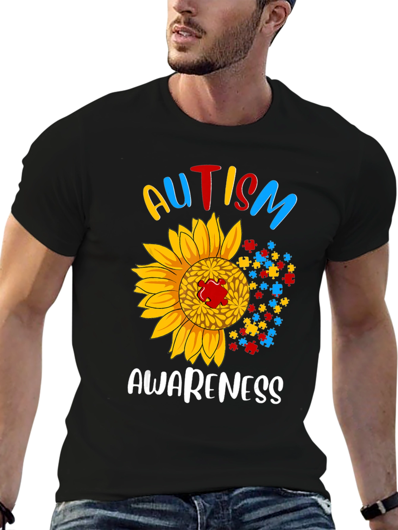 Autism Awareness Sunflower T-Shirt