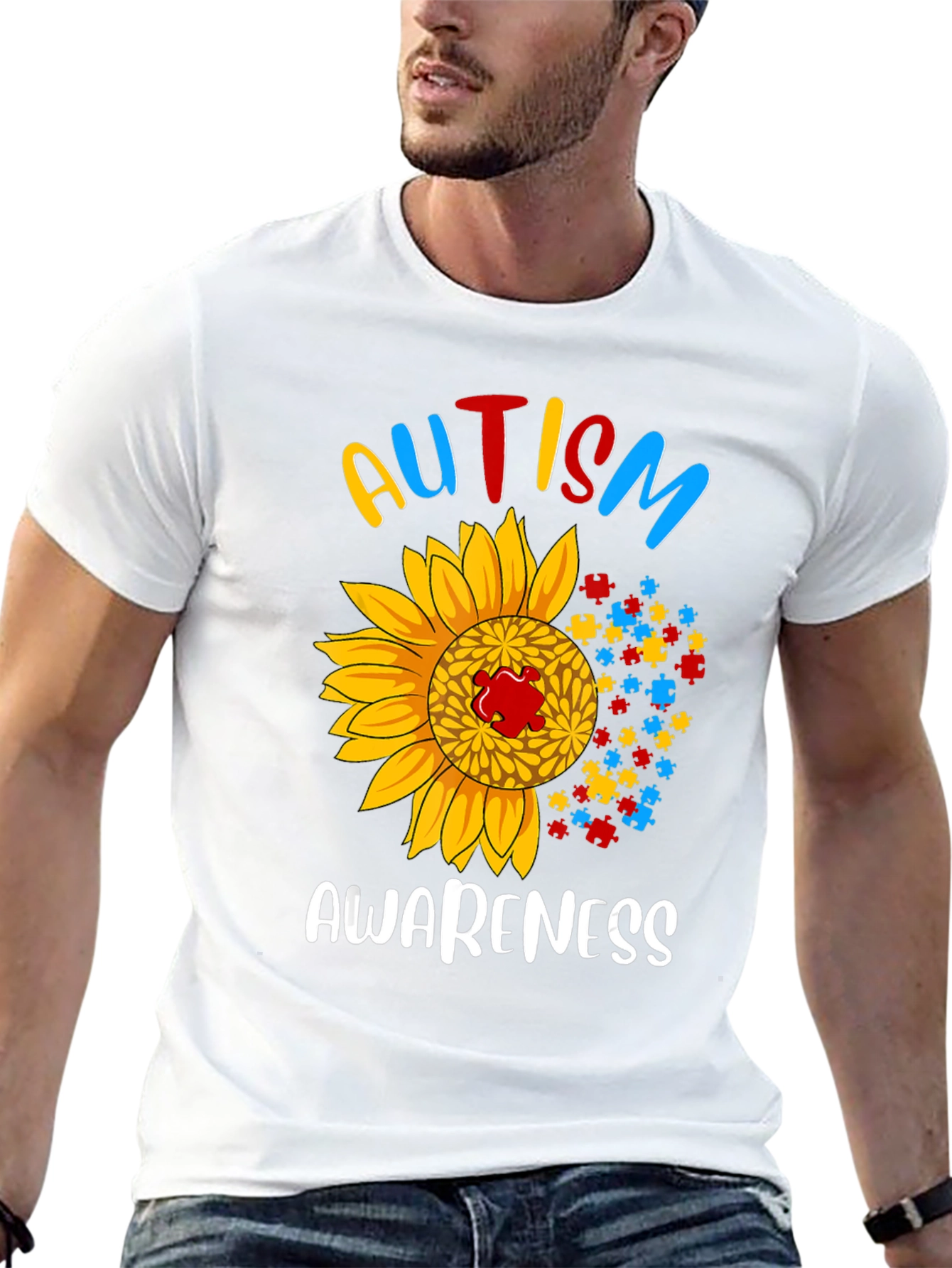 Autism Awareness Sunflower T-Shirt