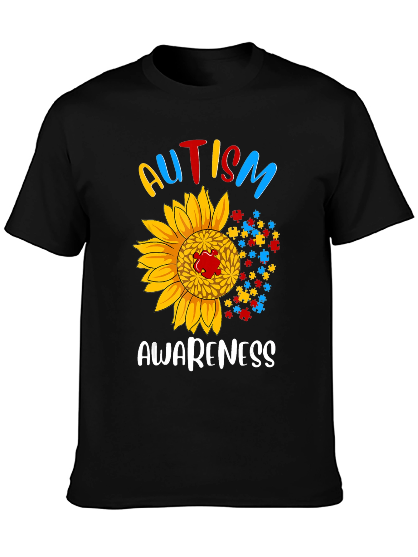 Autism Awareness Sunflower T-Shirt