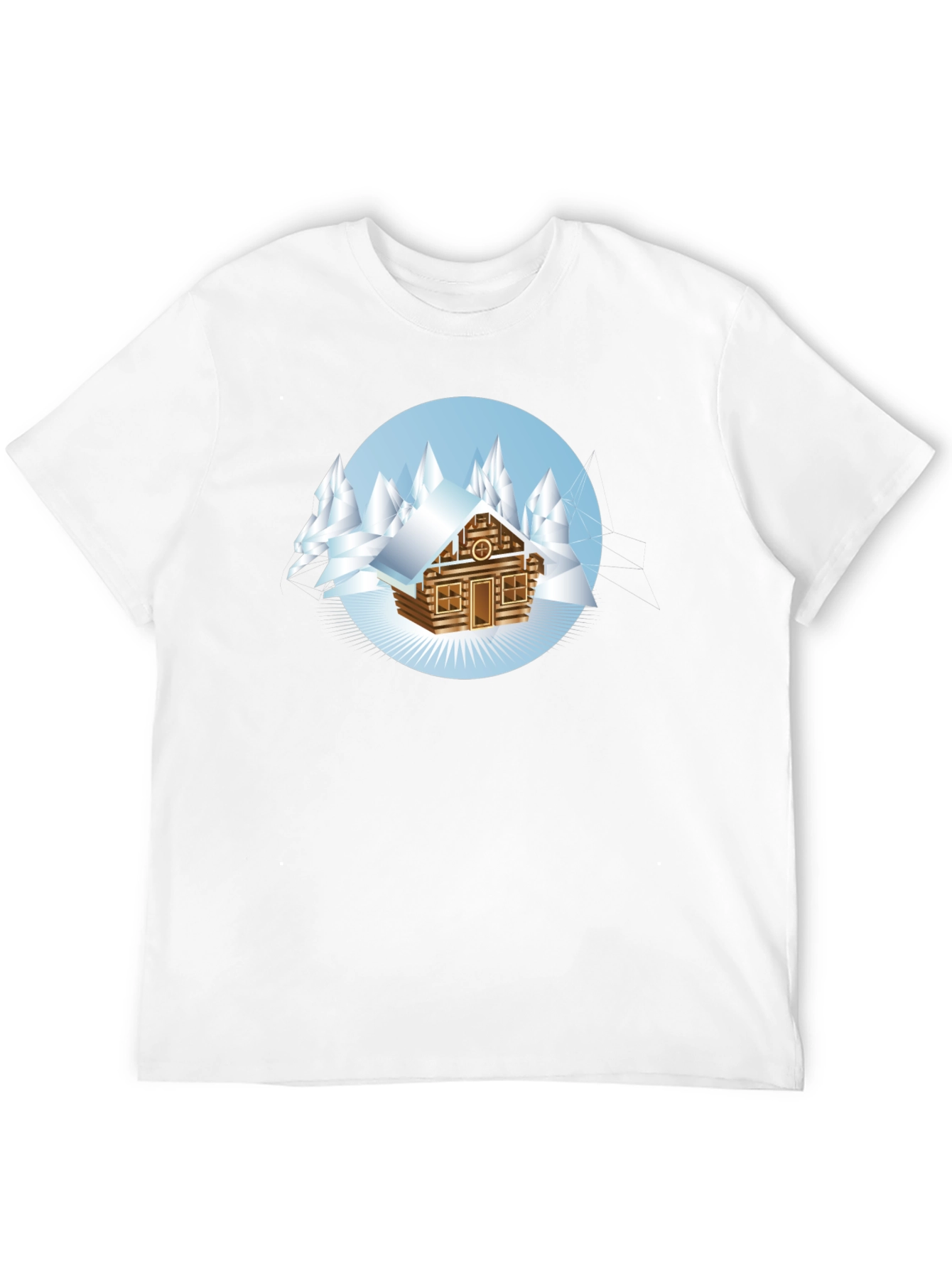 Winter Cabin T-Shirt - Cozy Mountain Style