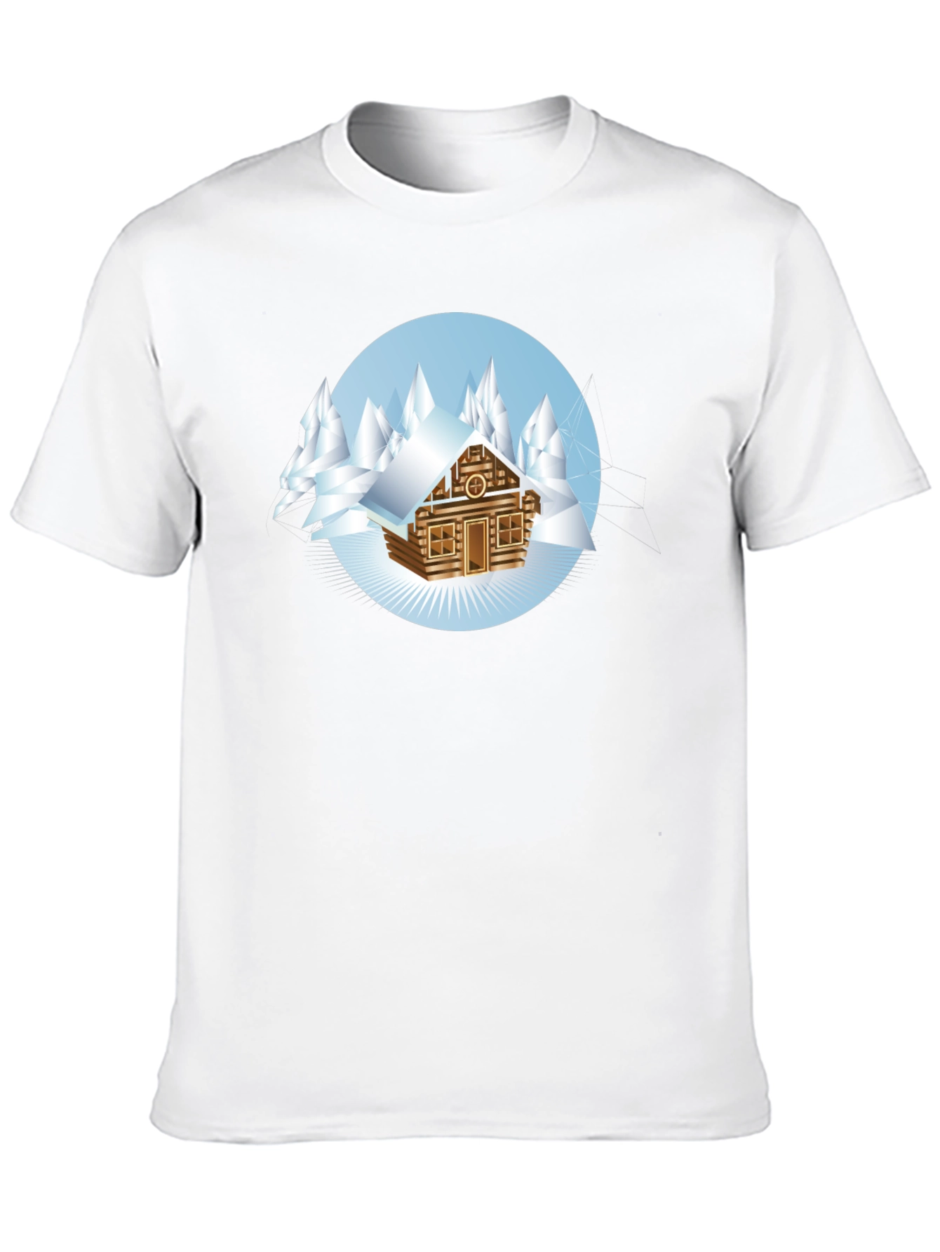 Winter Cabin T-Shirt - Cozy Mountain Style