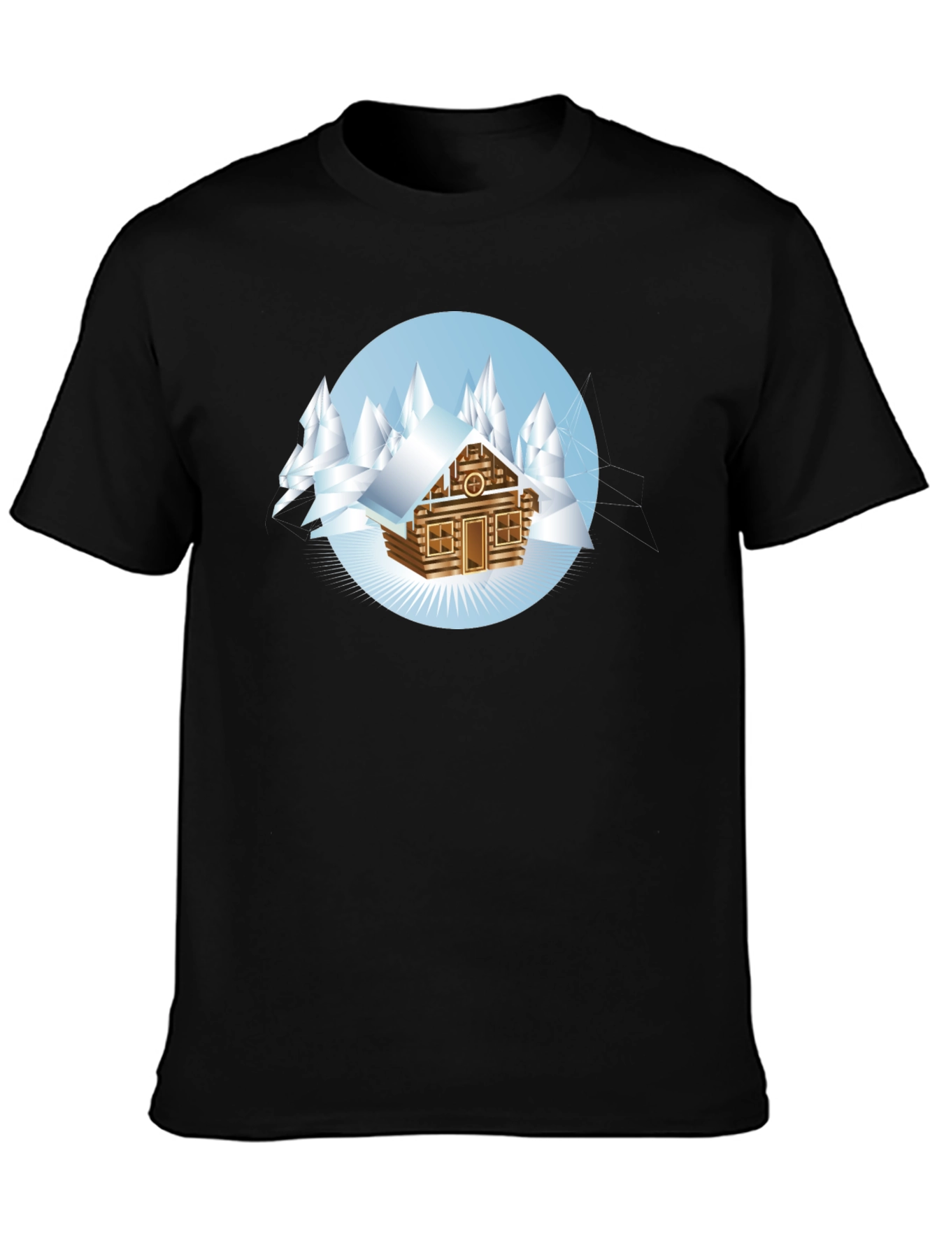 Winter Cabin T-Shirt - Cozy Mountain Style