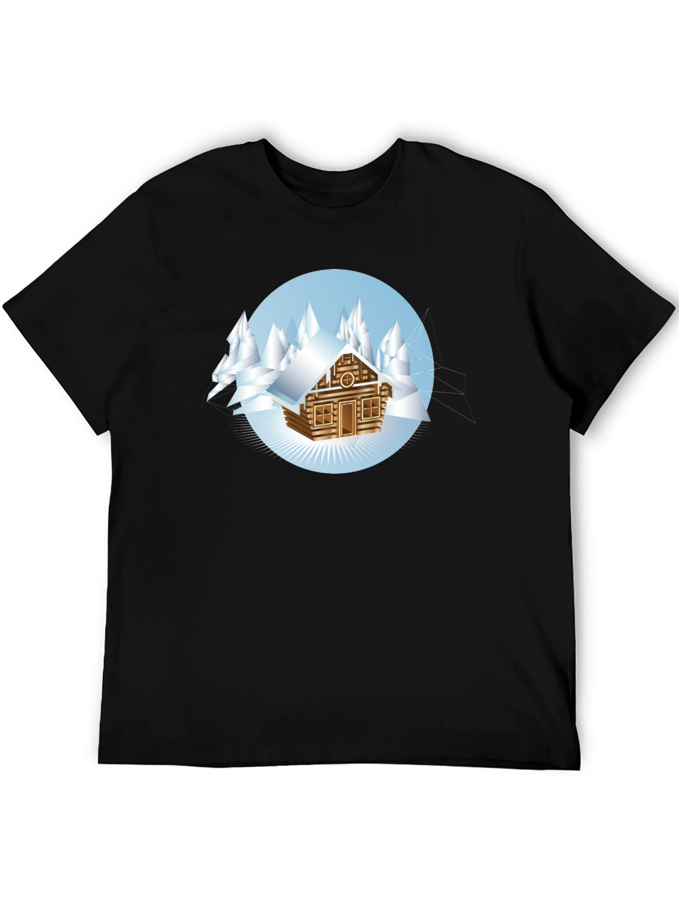 Winter Cabin T-Shirt - Cozy Mountain Style