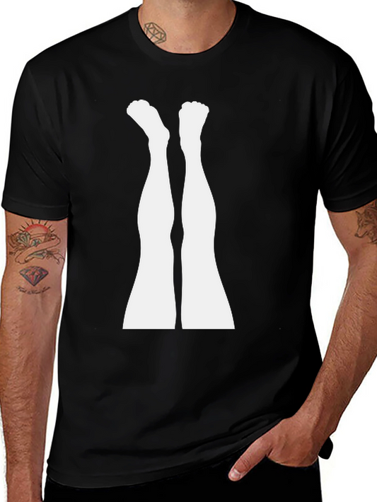 Upside Down Legs Graphic Tee - Funny Unisex T-Shirt
