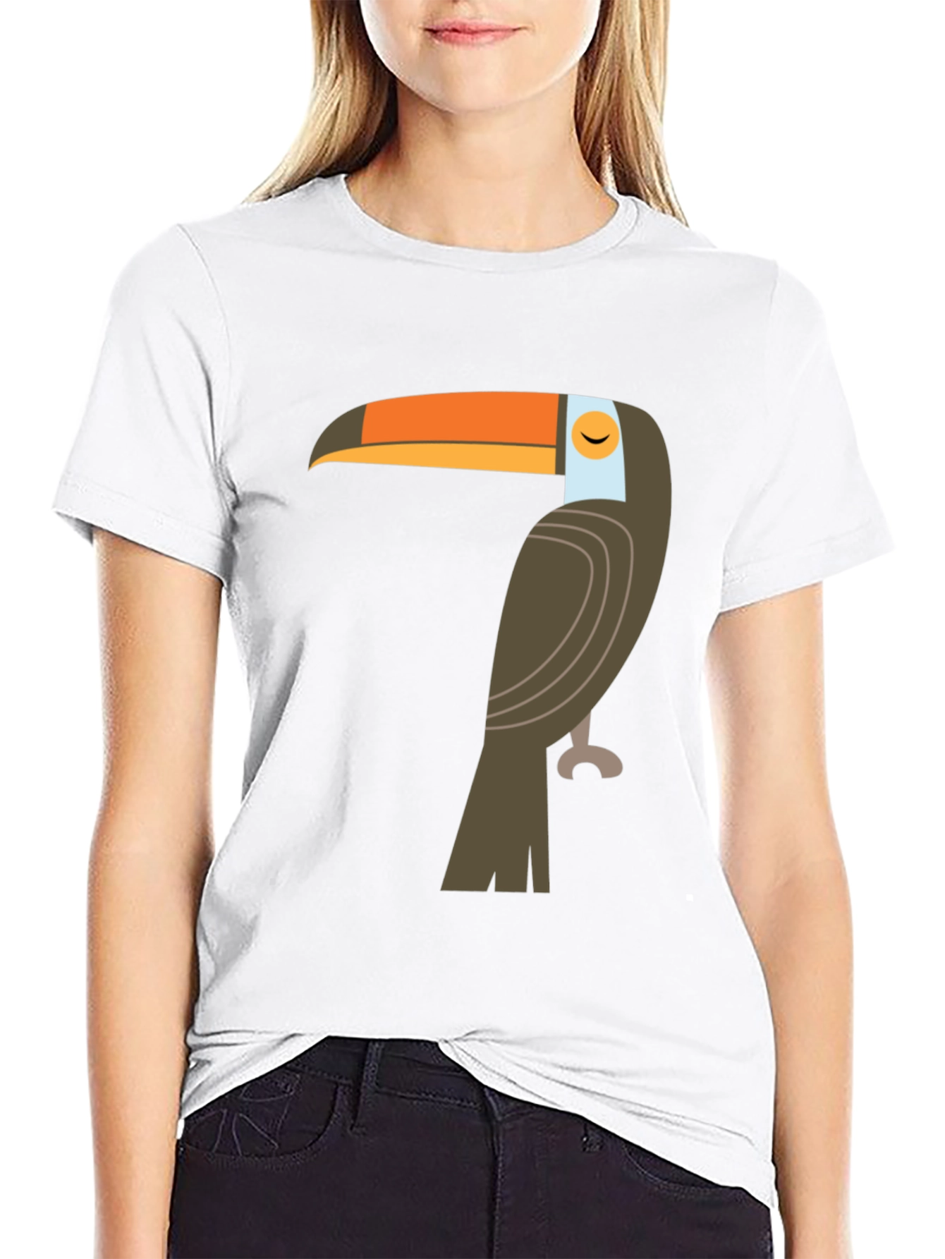 Toucan Graphic Tee - Black Casual Shirt