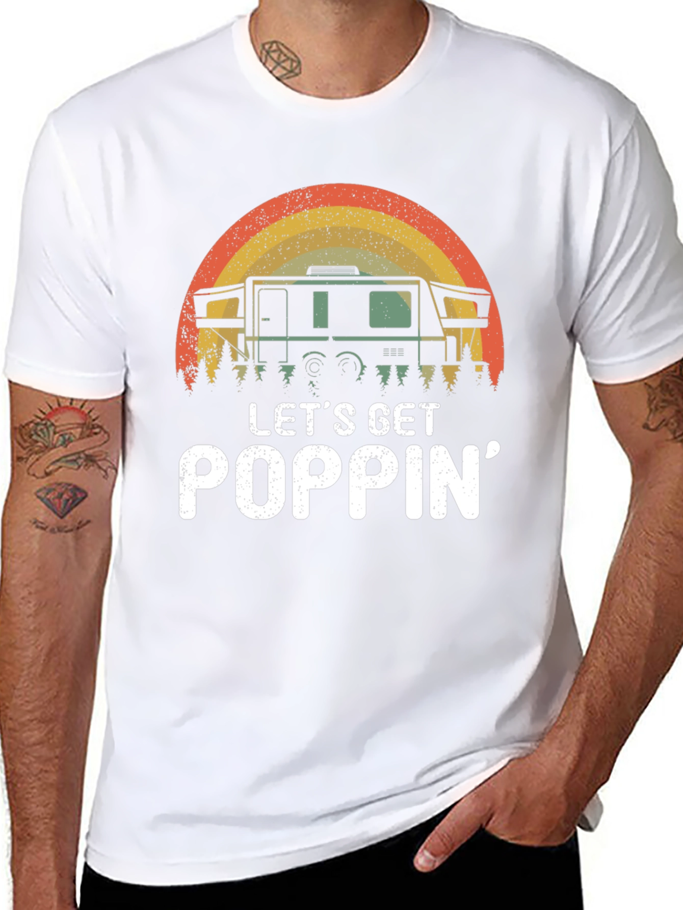 Lets Get Poppin Camping T-Shirt
