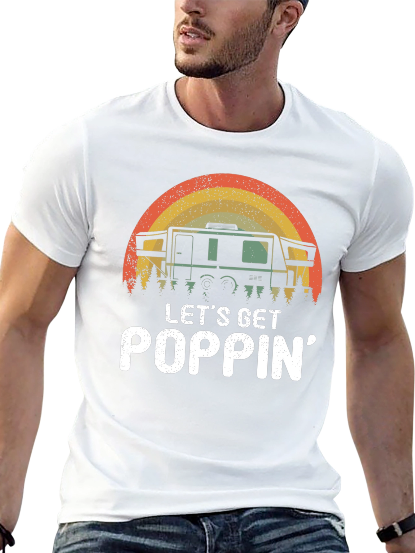 Lets Get Poppin Camping T-Shirt