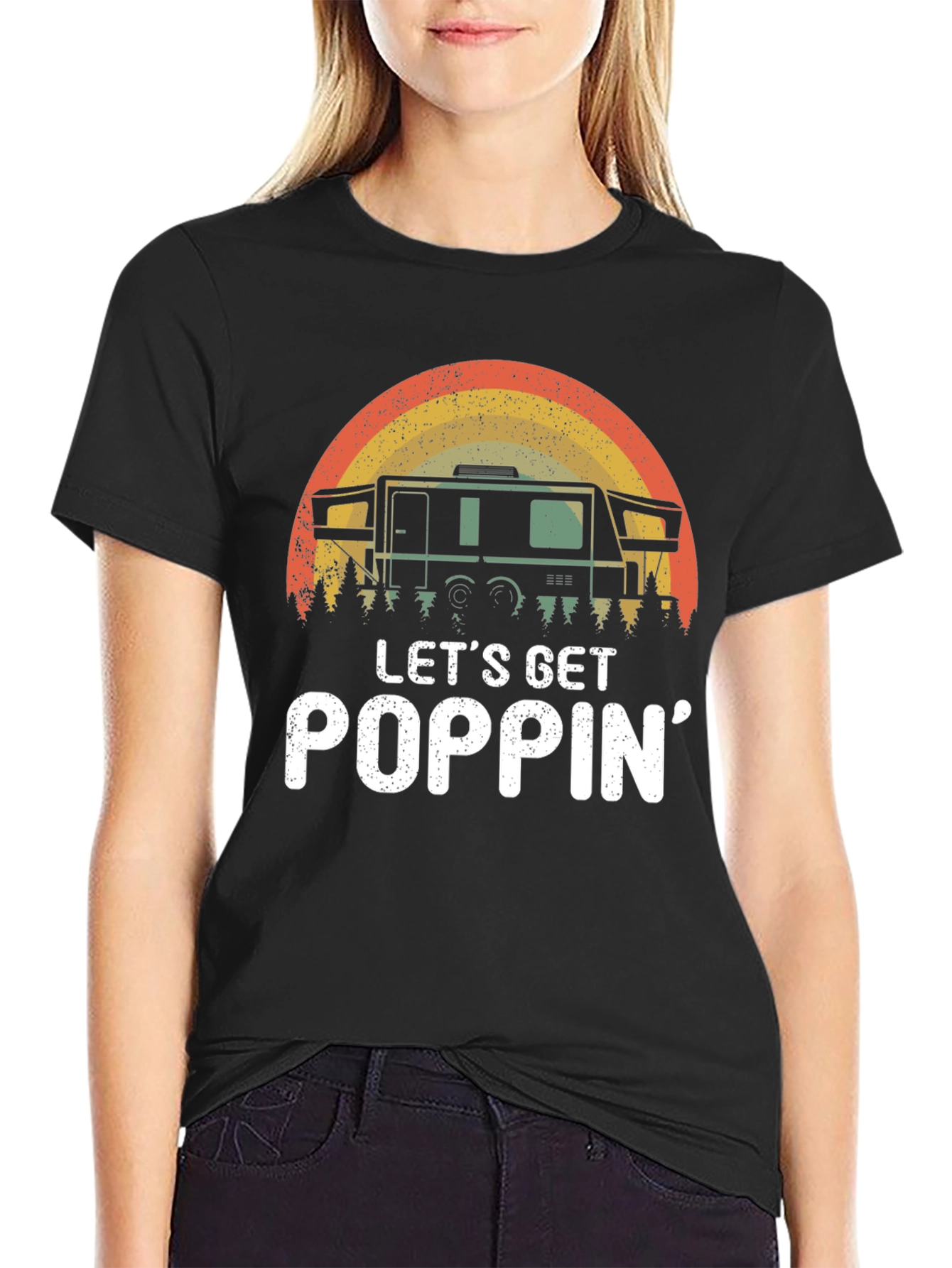 Lets Get Poppin Camping T-Shirt